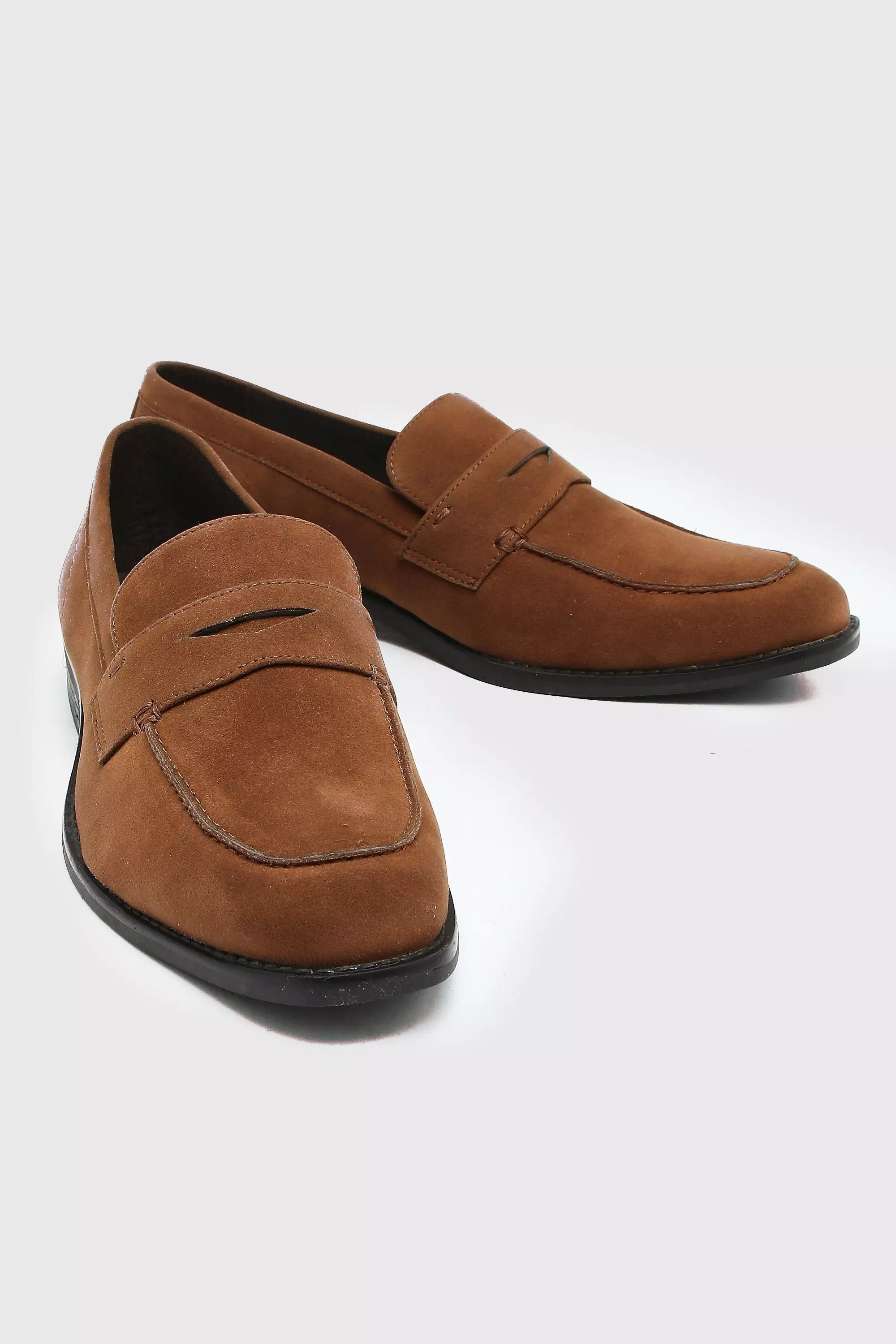 Faux Suede Loafer boohooMAN IE