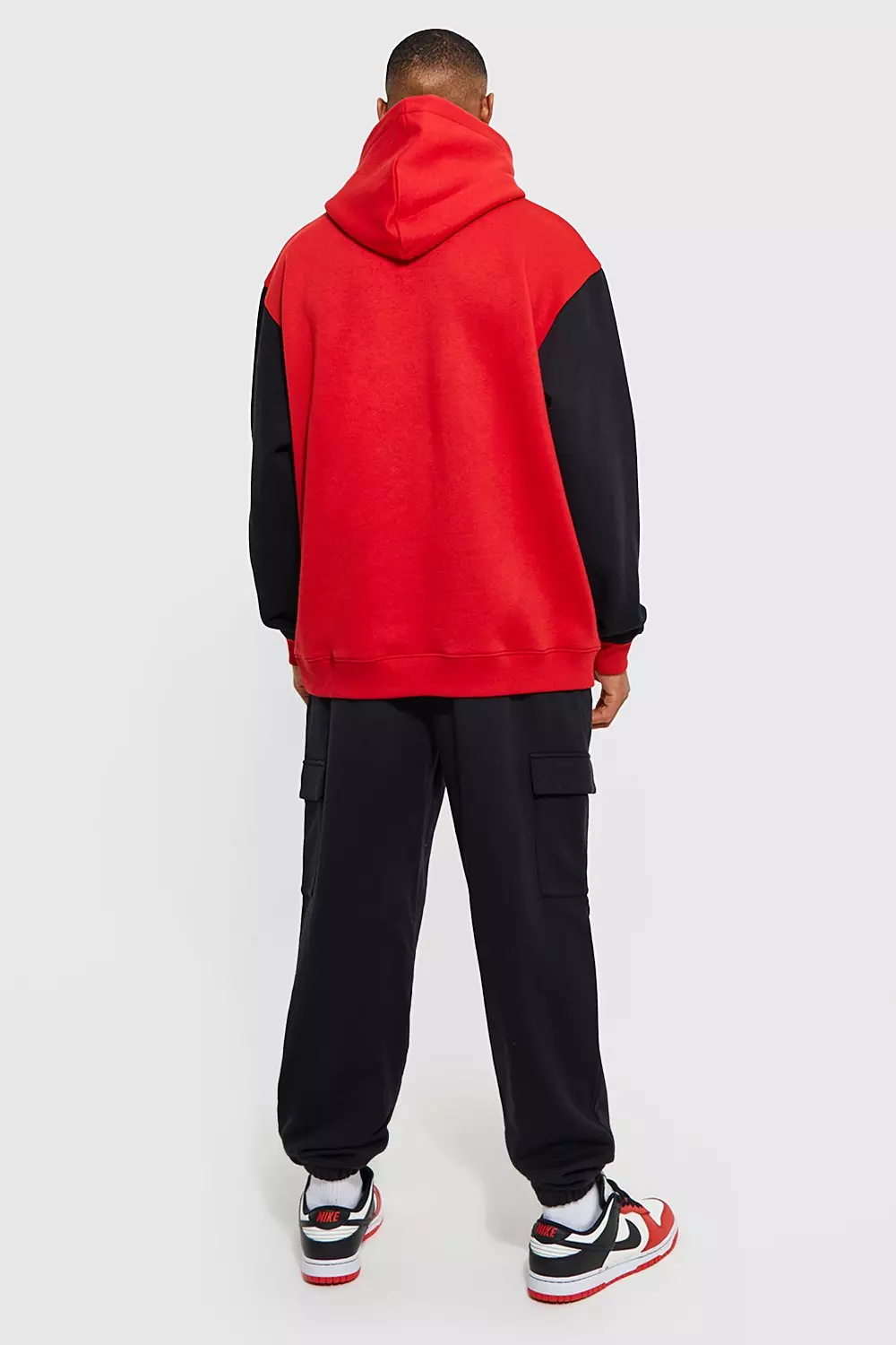 Lockere Cargo-Jogginghose aus REEL Baumwolle, Black alternatives Bild