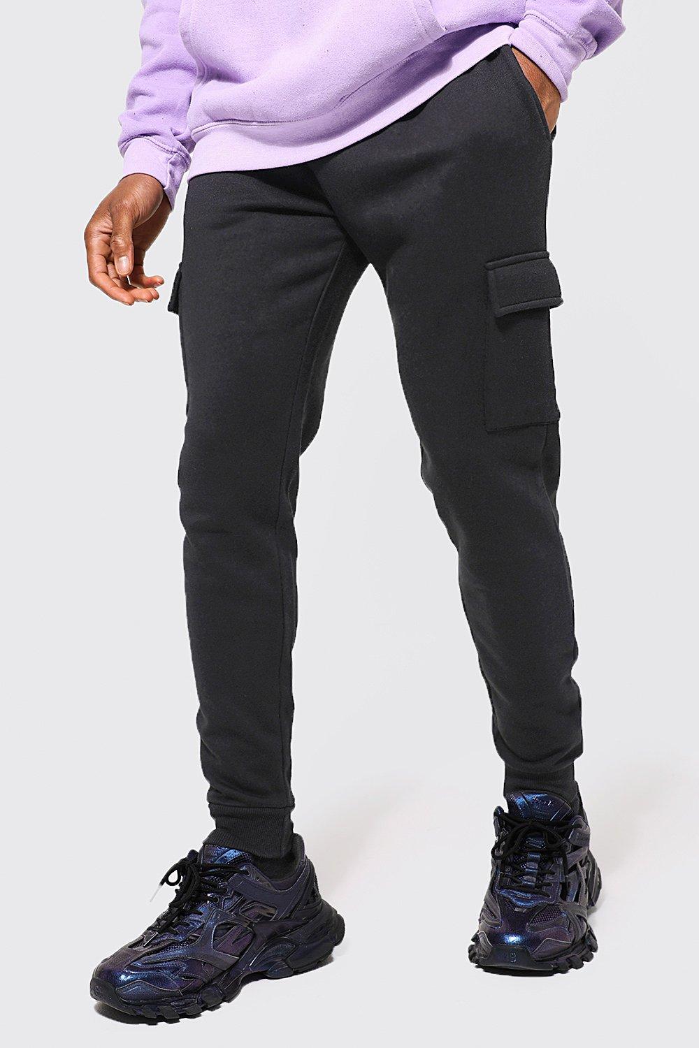 Boohooman discount black joggers