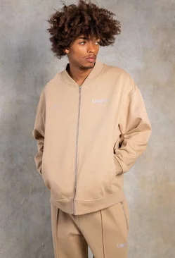 Taupe Beige Oversized Limited Heavyweight Bomber