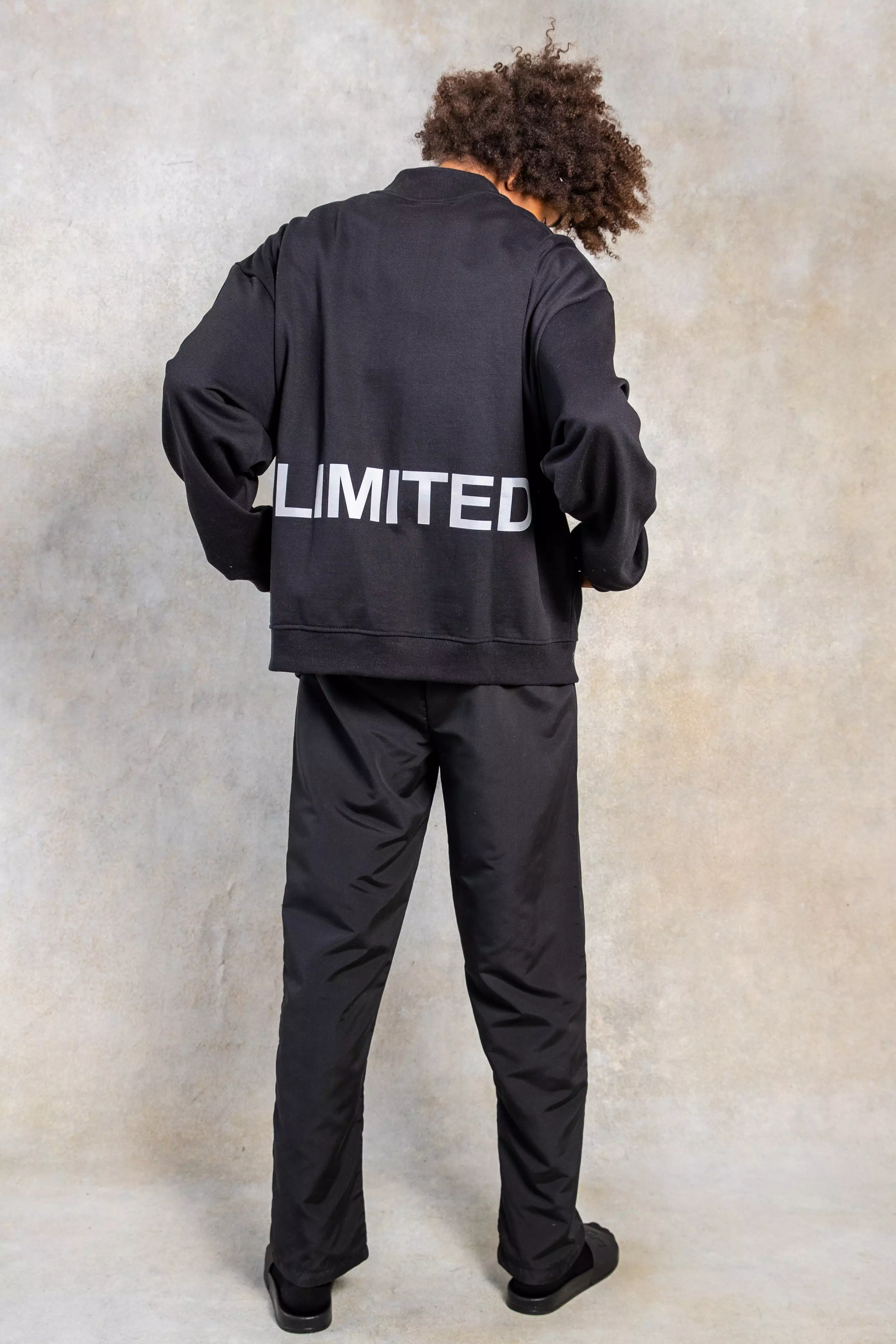 Giacca Bomber Oversize Pesante Limited, Black immagine alternativa