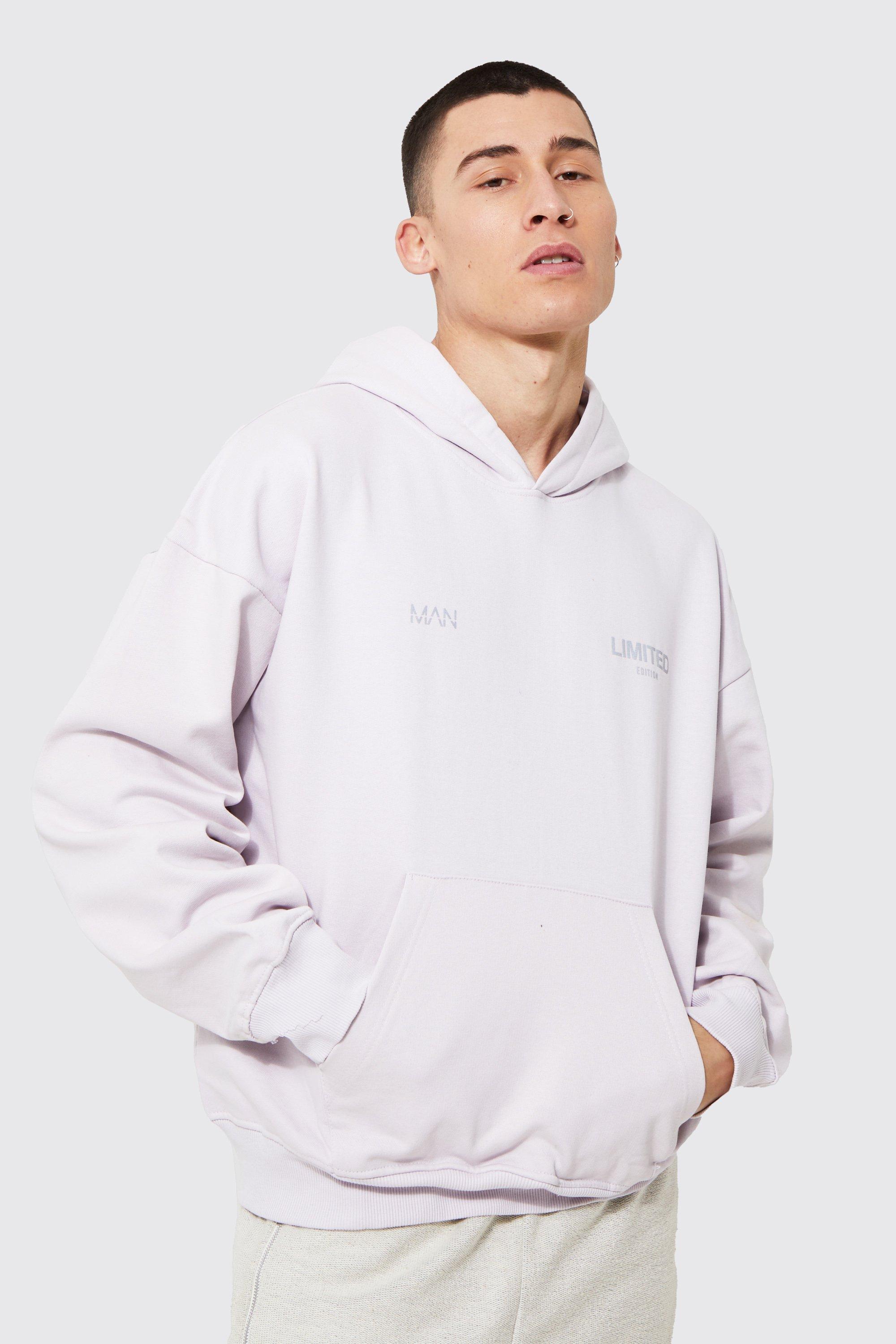 Boohooman white online sweatshirt