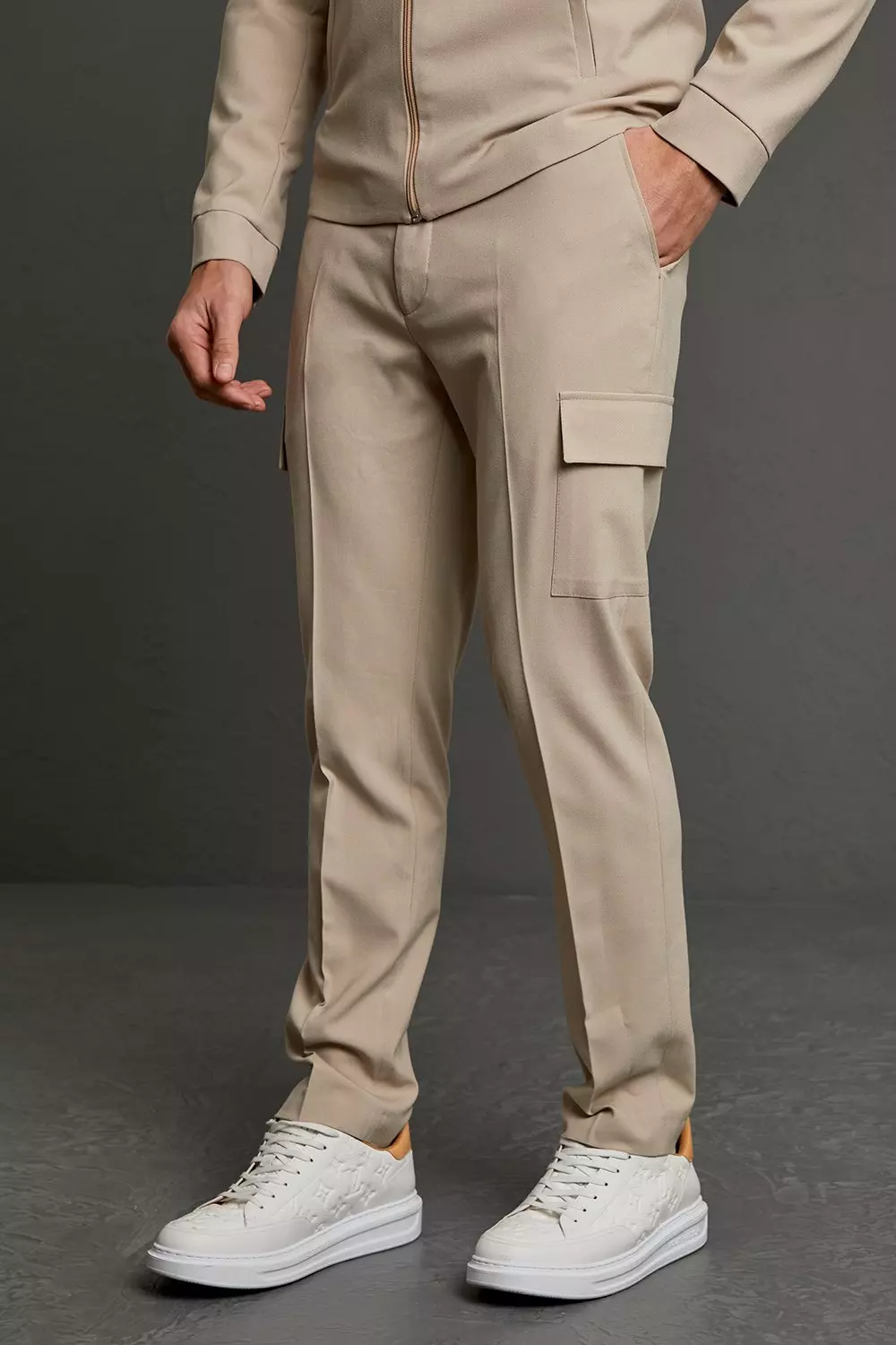 Pantalon cargo habille coupe slim