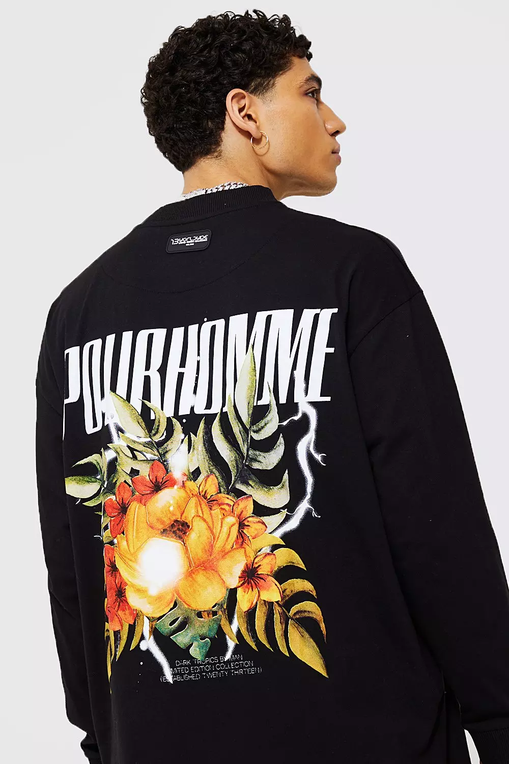 Oversized Pour Homme Long Sleeve T shirt boohooMAN UK