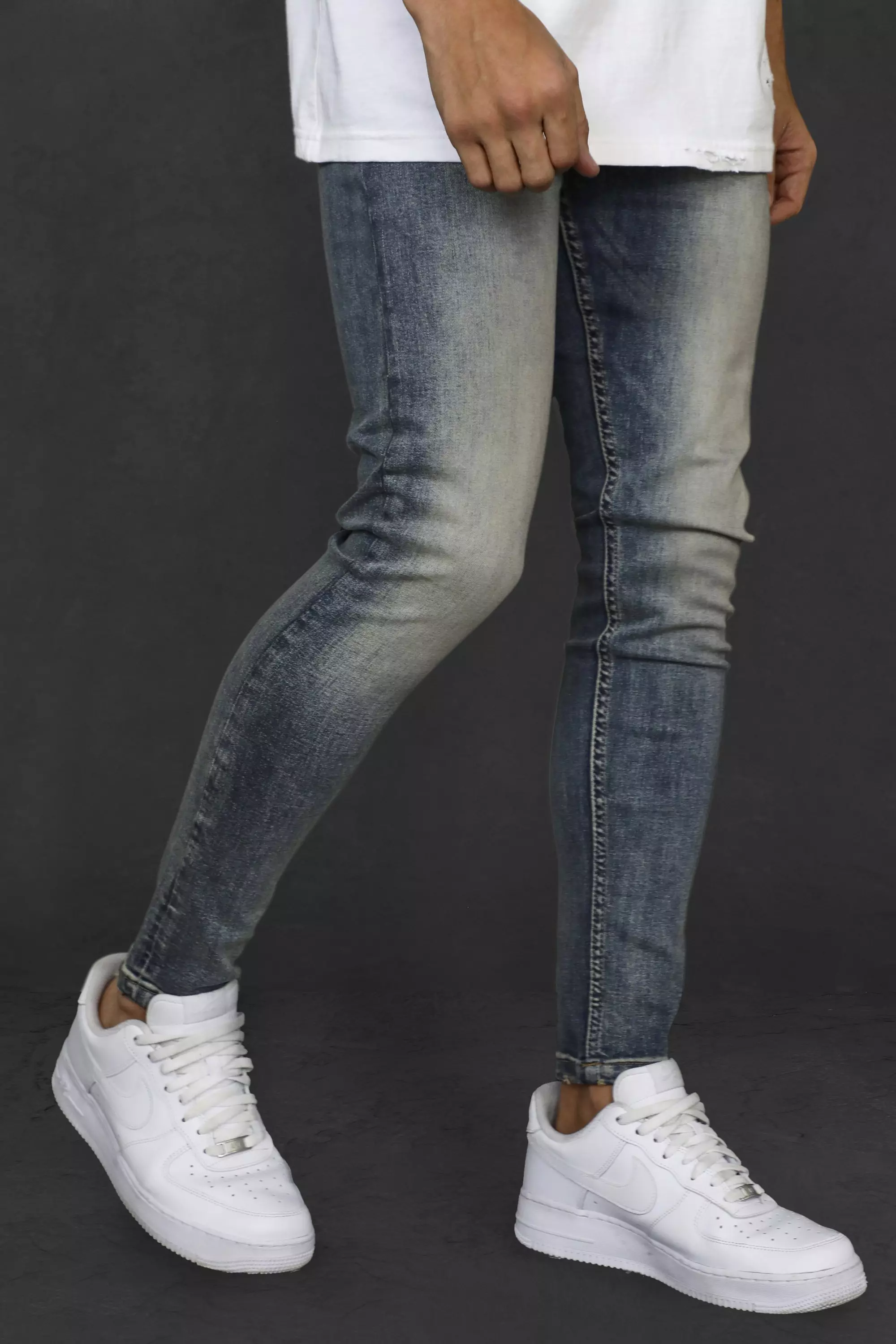 Blue Skinny Stretch Jeans