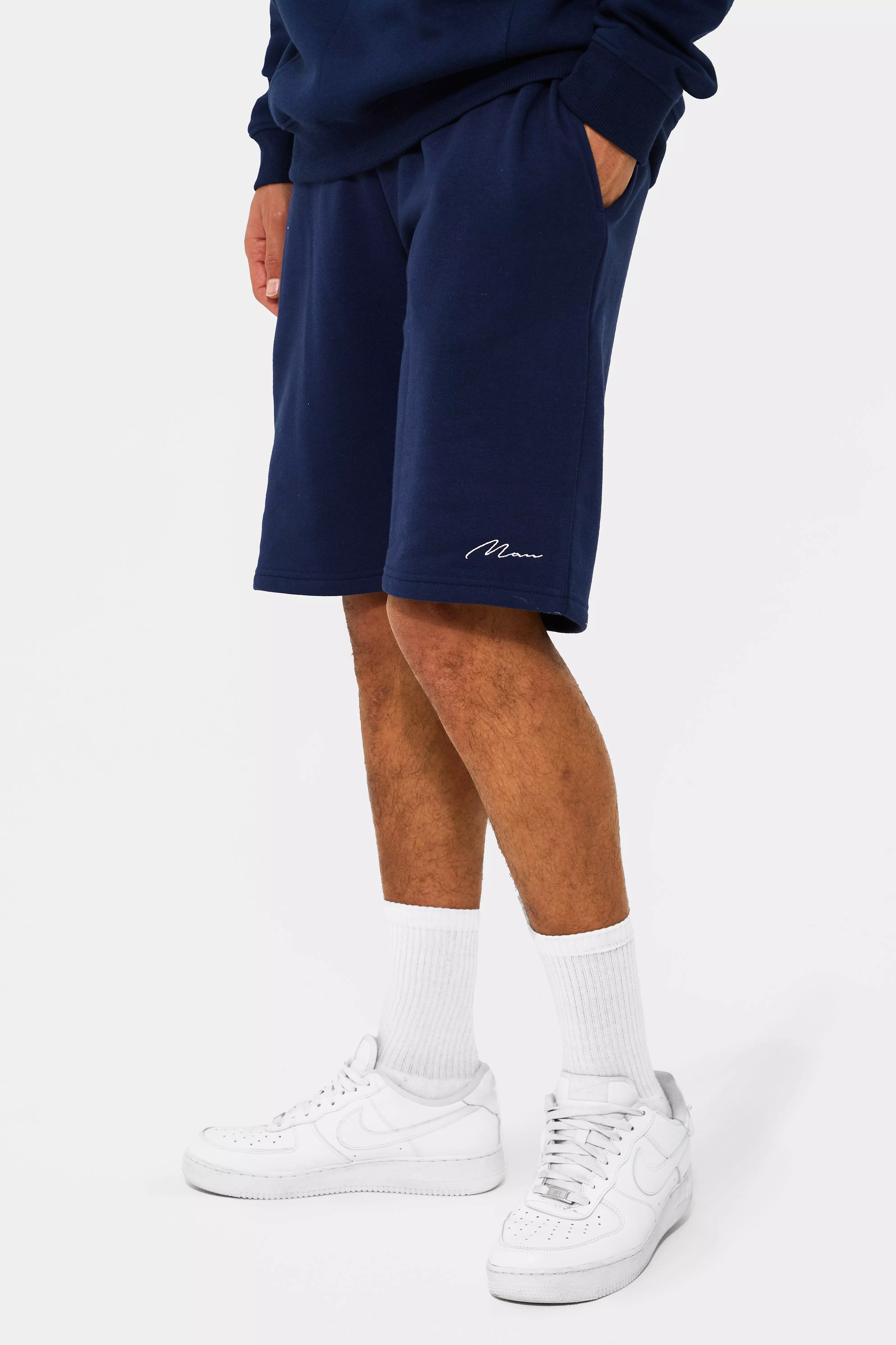 Tall Man Mid Sweat Shorts Navy