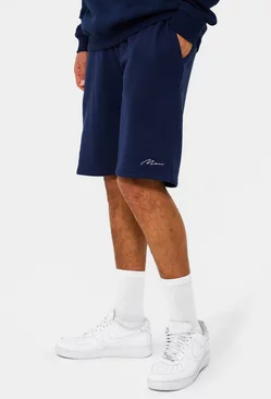 Tall Man Mid Sweat Shorts Navy