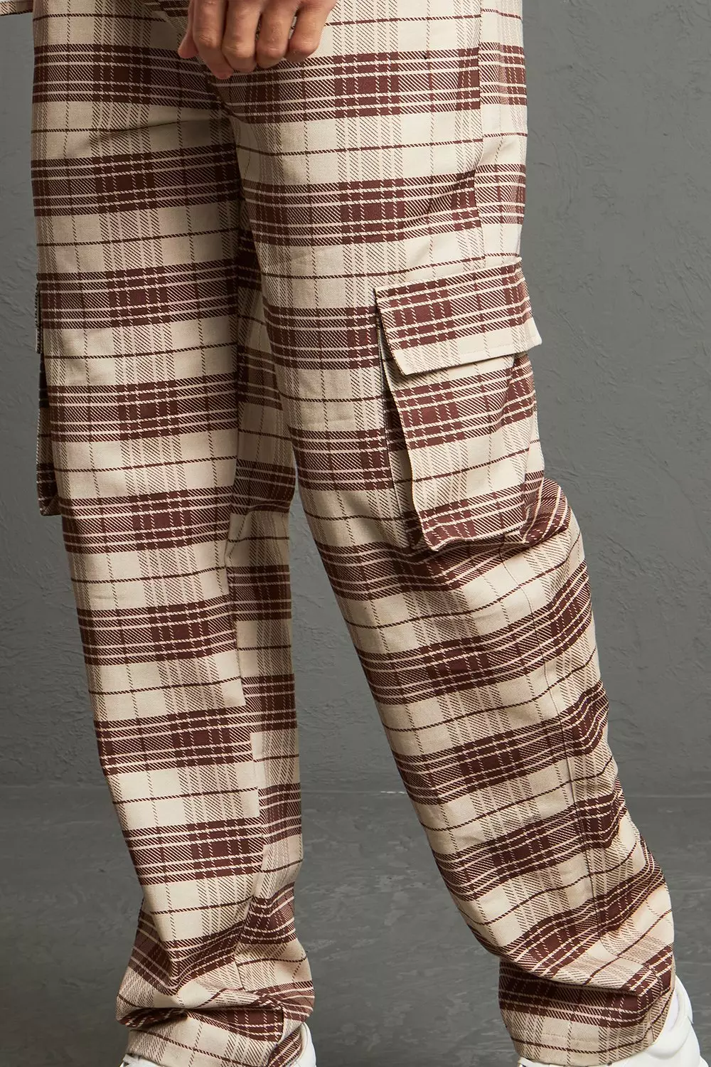 Pantalon cargo carreaux hotsell