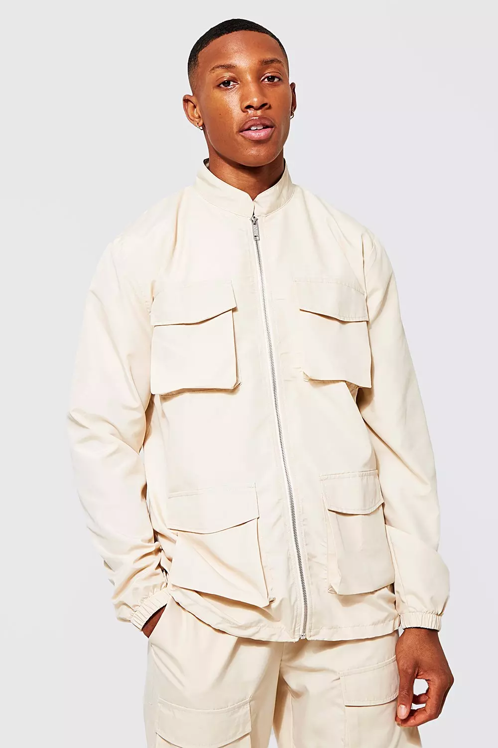 Cargo print jacket best sale