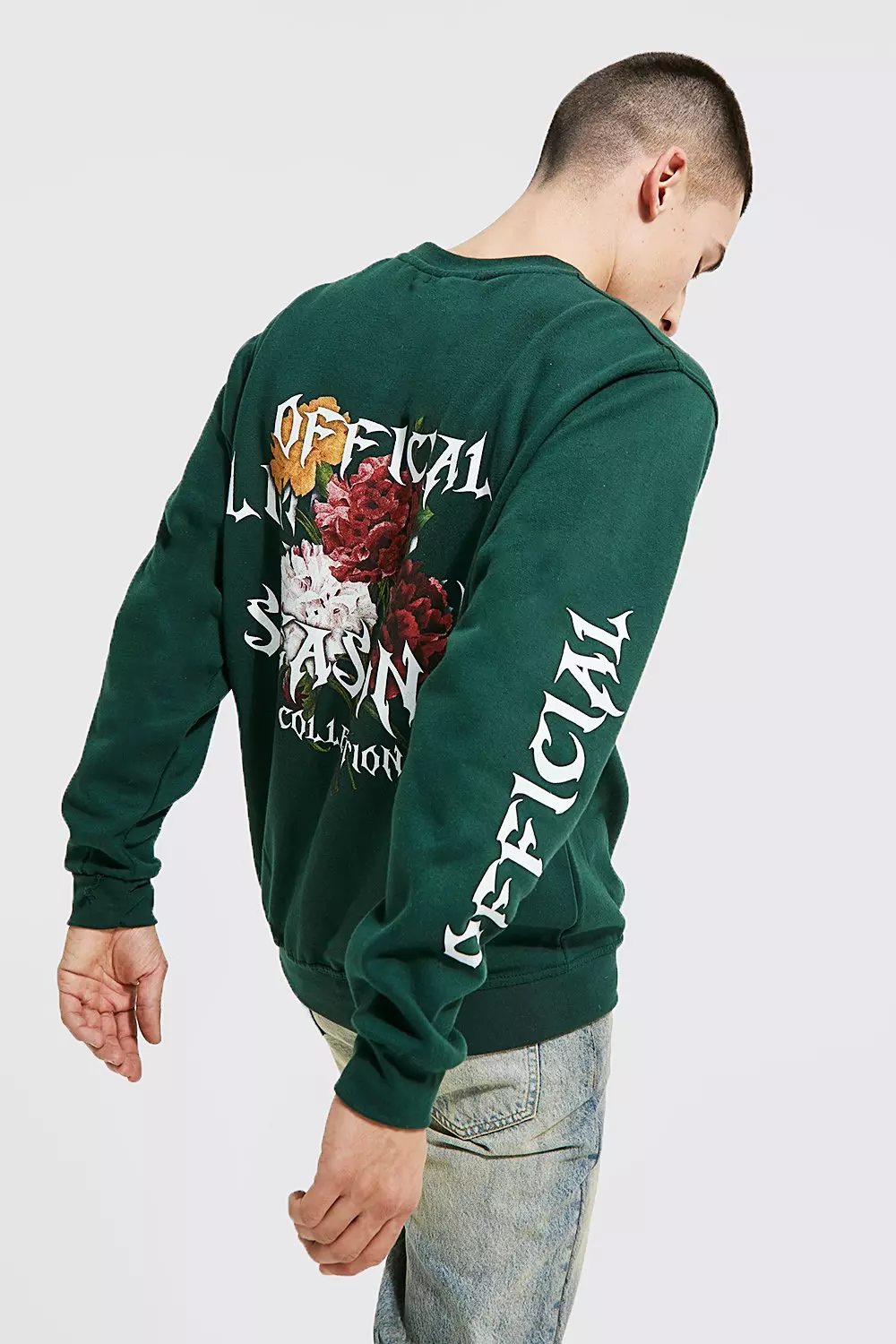 Back print sweatshirt hot sale