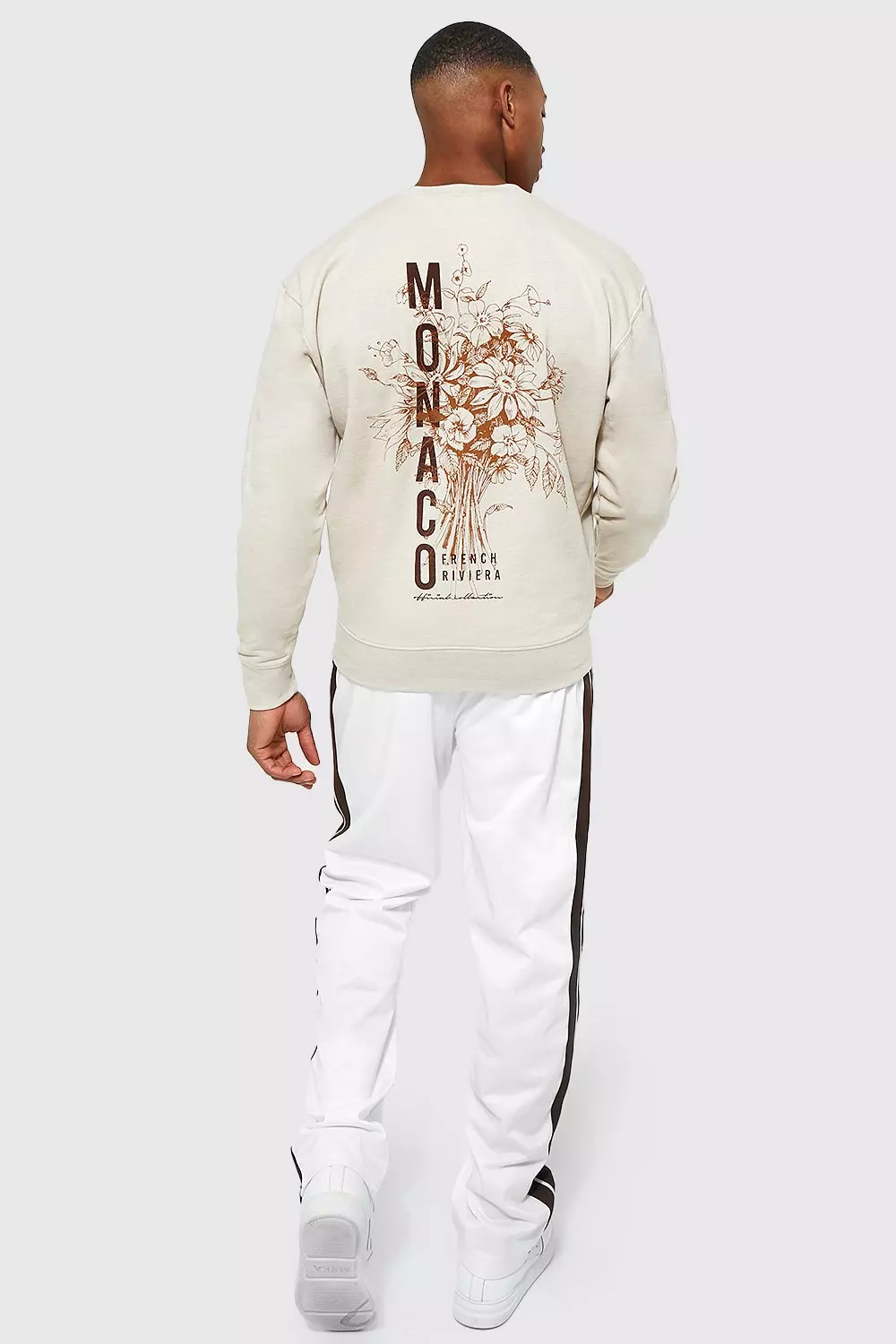 Back print sweater store