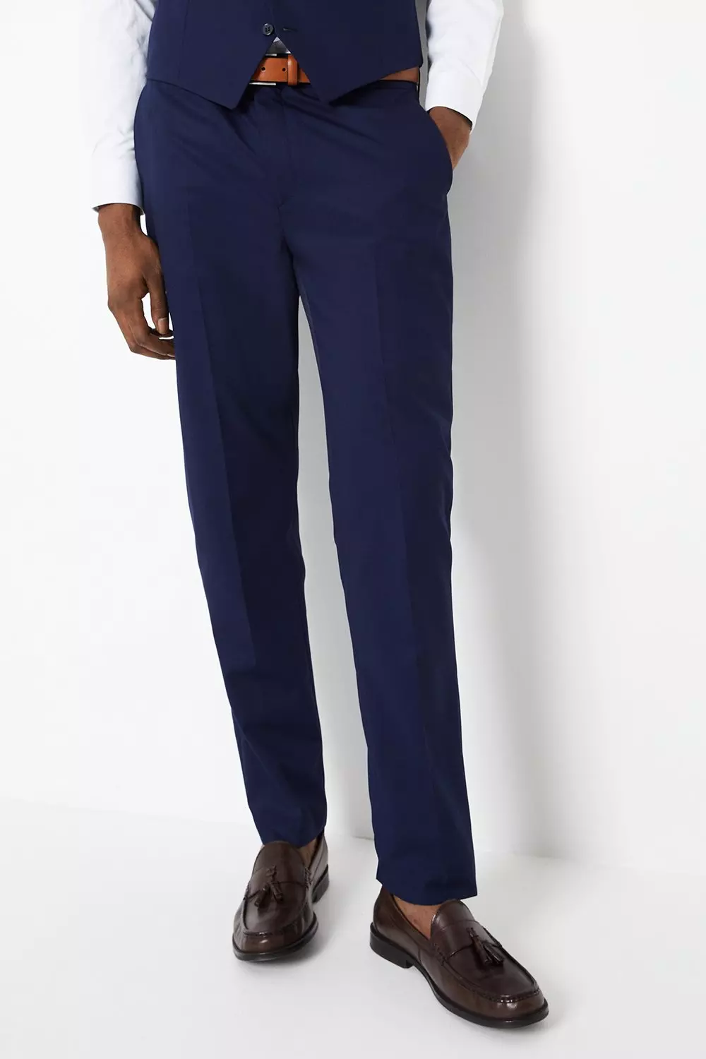 Slim Fit Blue 2 Button Suit Trouser alternative image