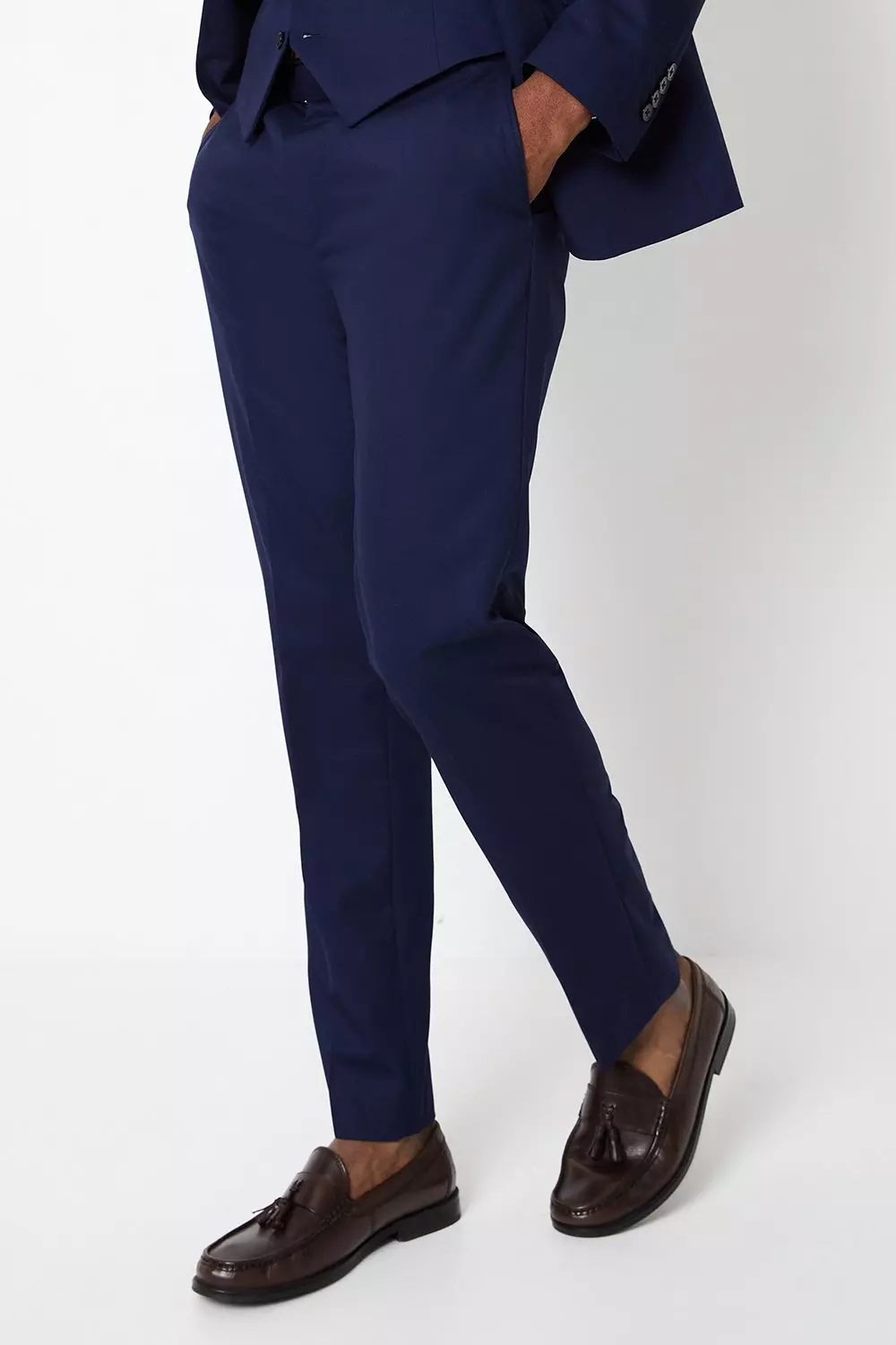 Slim Fit Blue 2 Button Suit Trouser alternative image