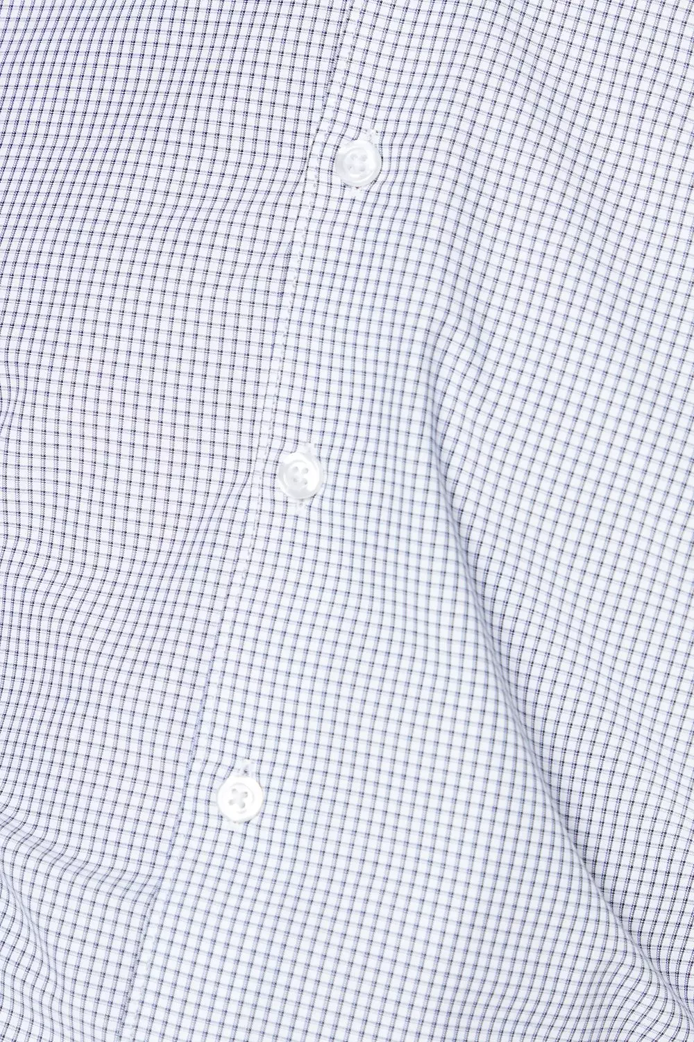 Blue Easy Iron Check Slim Fit Long Sleeve Shirt alternative image
