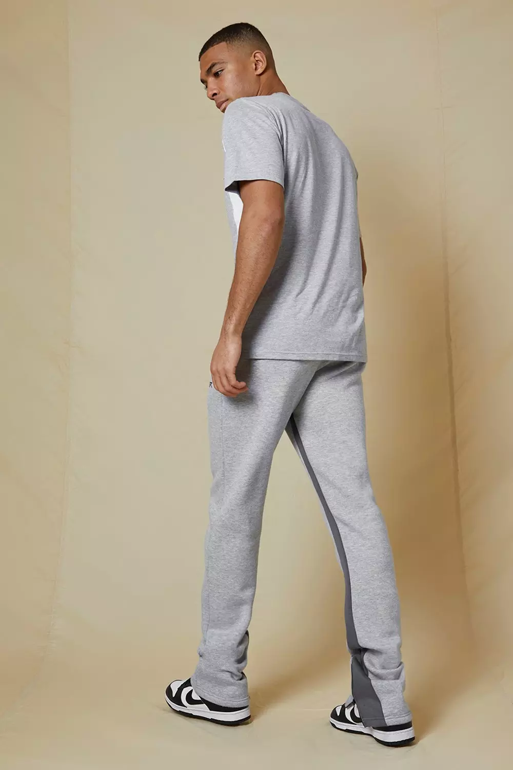 Besticktes gespleißtes Gym Class T-Shirt, Grey marl alternatives Bild