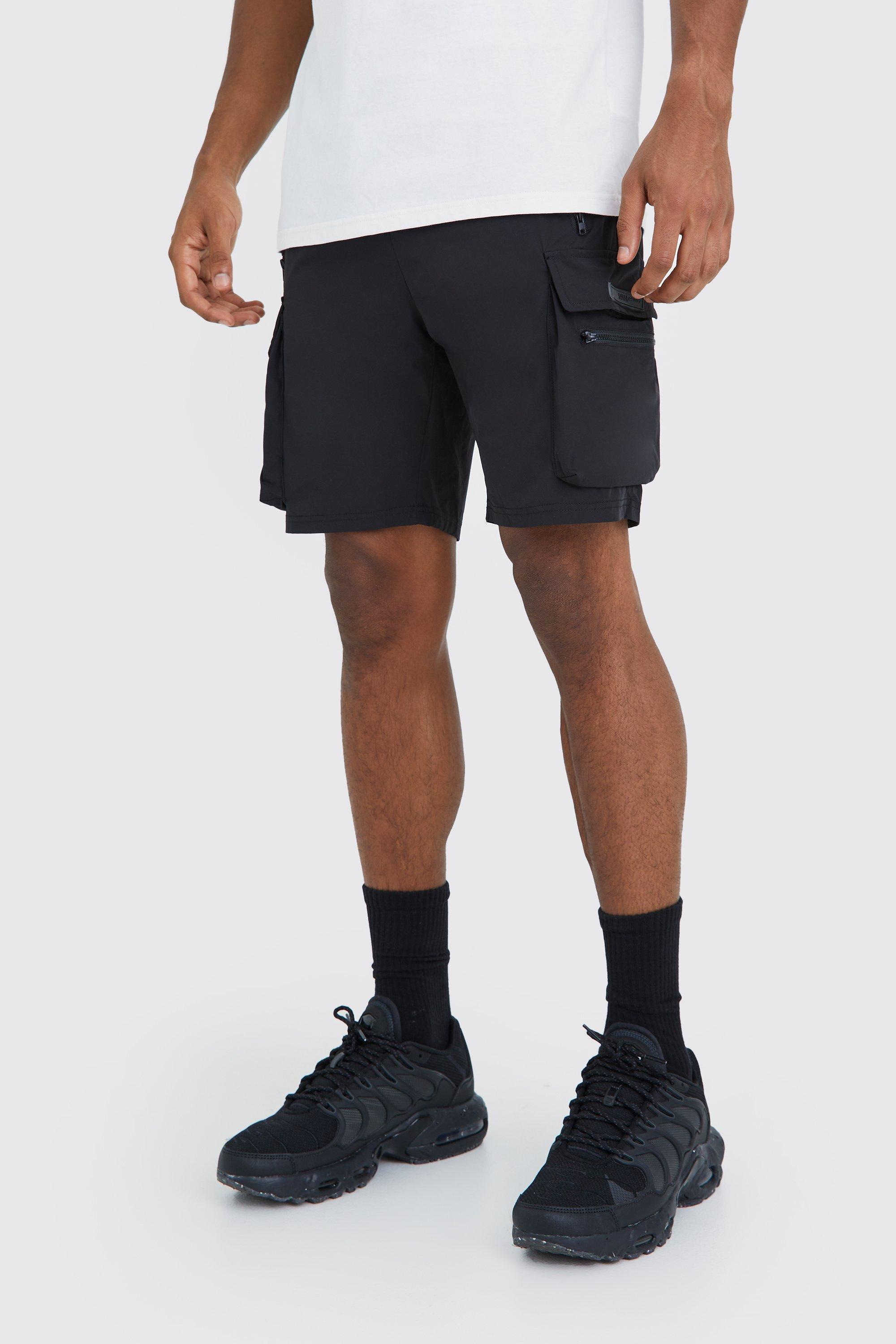 Tall Man Active Training Dept Cargo Shorts | boohooMAN USA