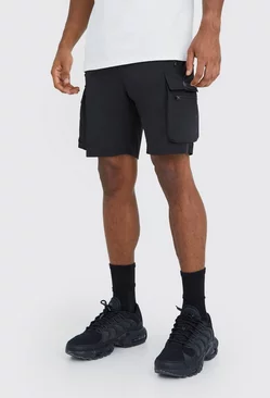 Black Man Active Lightweight 5inch Cargo Shorts