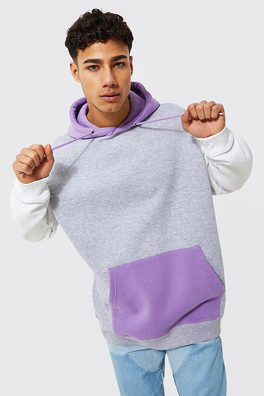 Boohooman best sale purple hoodie