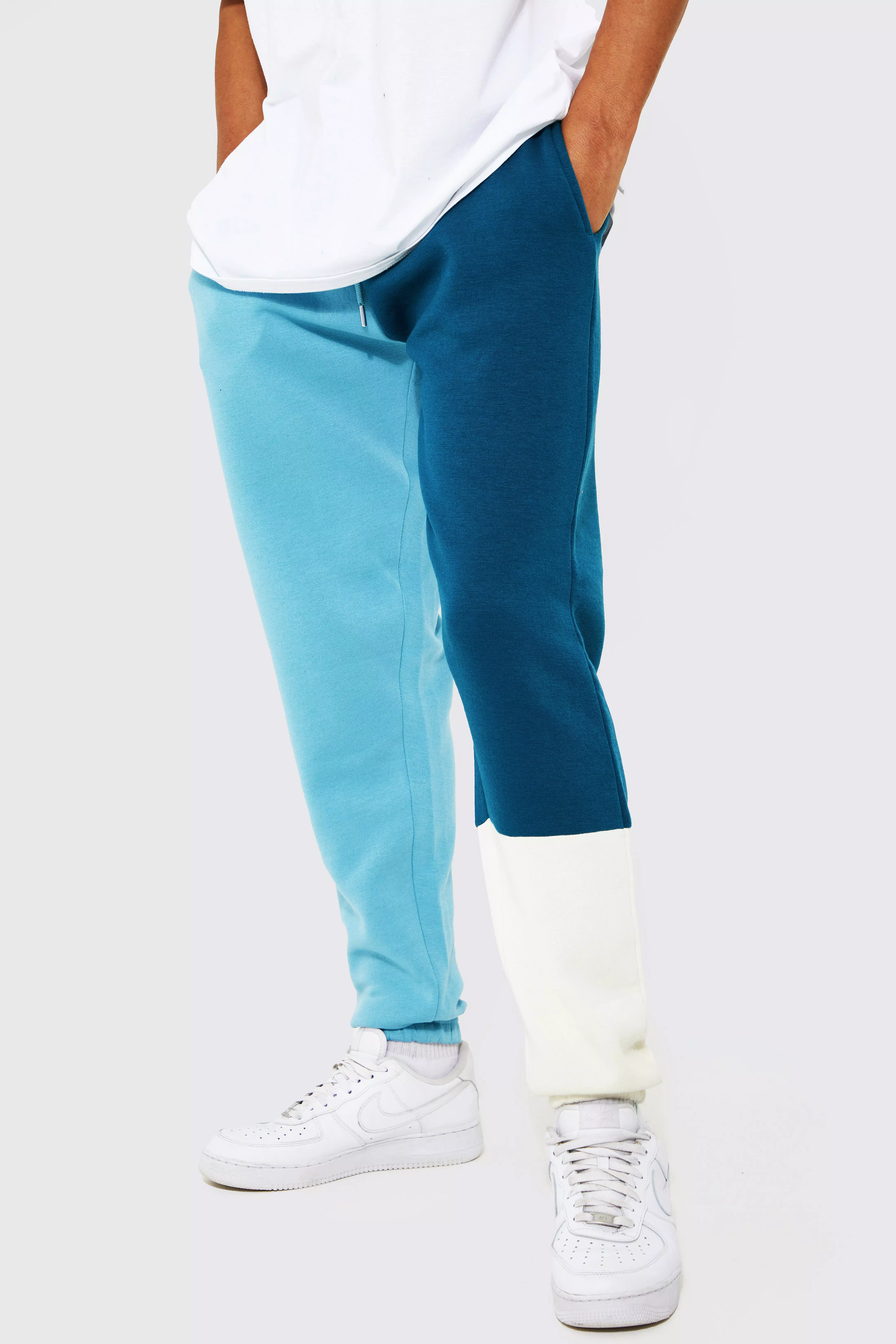 Patchwork joggers mens hotsell
