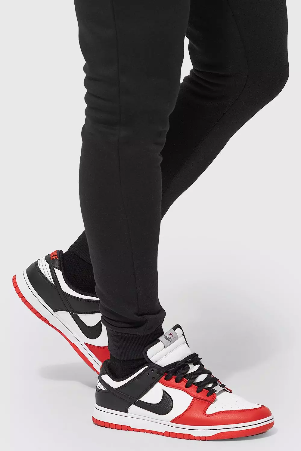 Pantaloni Tuta Basic Super Skinny Fit, Black immagine alternativa