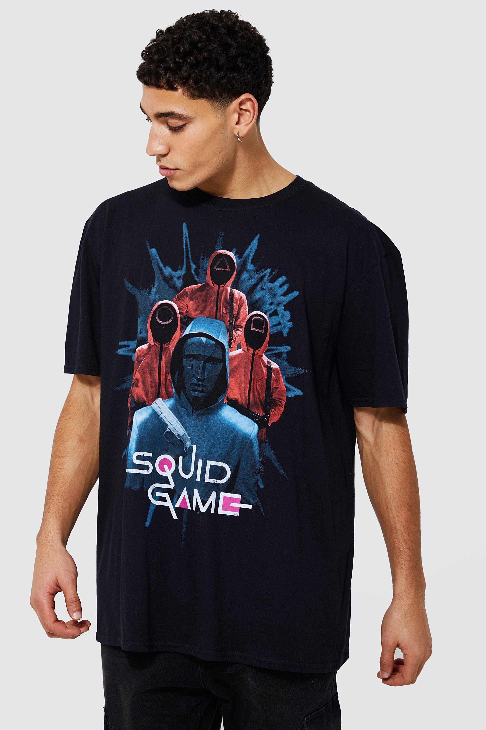 Oversized Squid Game License T shirt boohooMAN USA