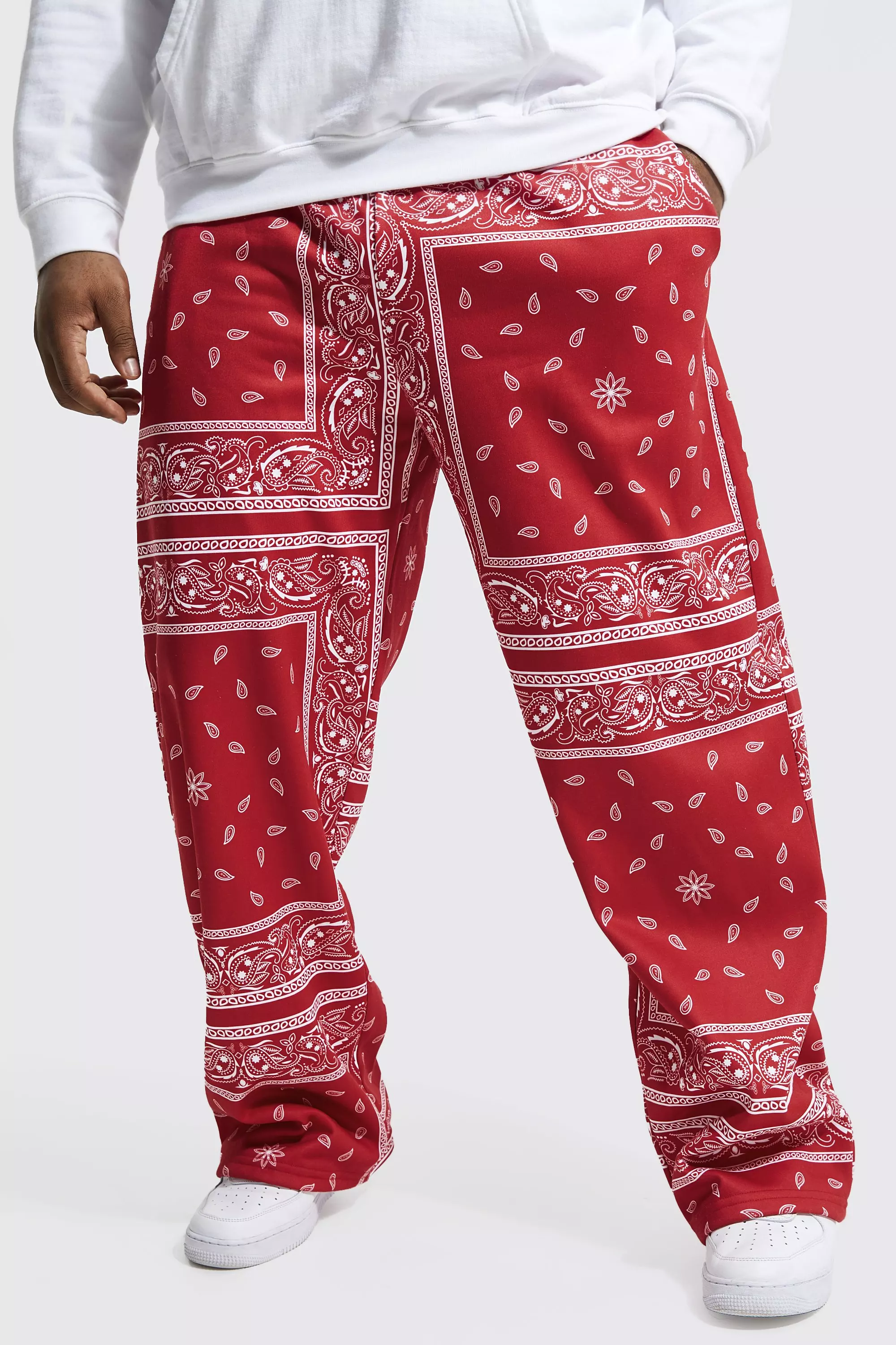 Red bandana joggers online