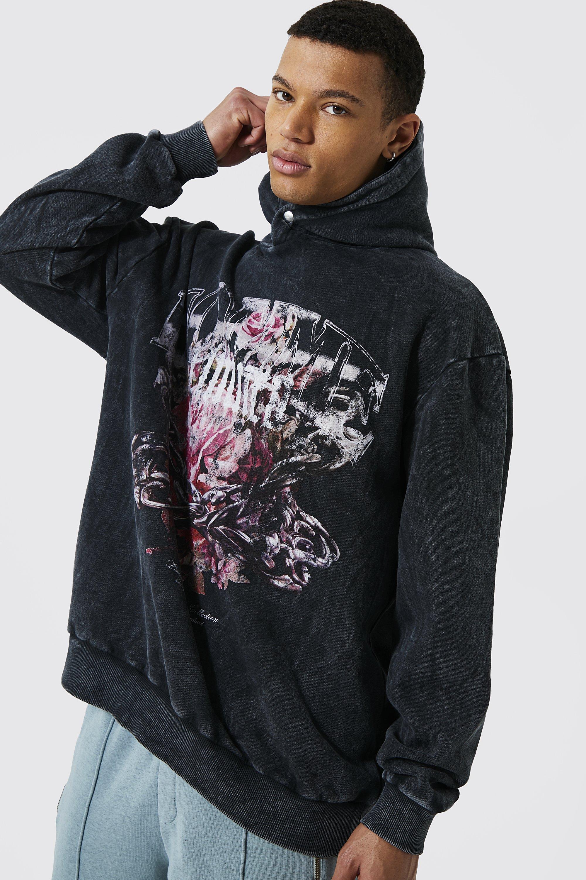 Tall Oversized Heavyweight Graphic Hoodie