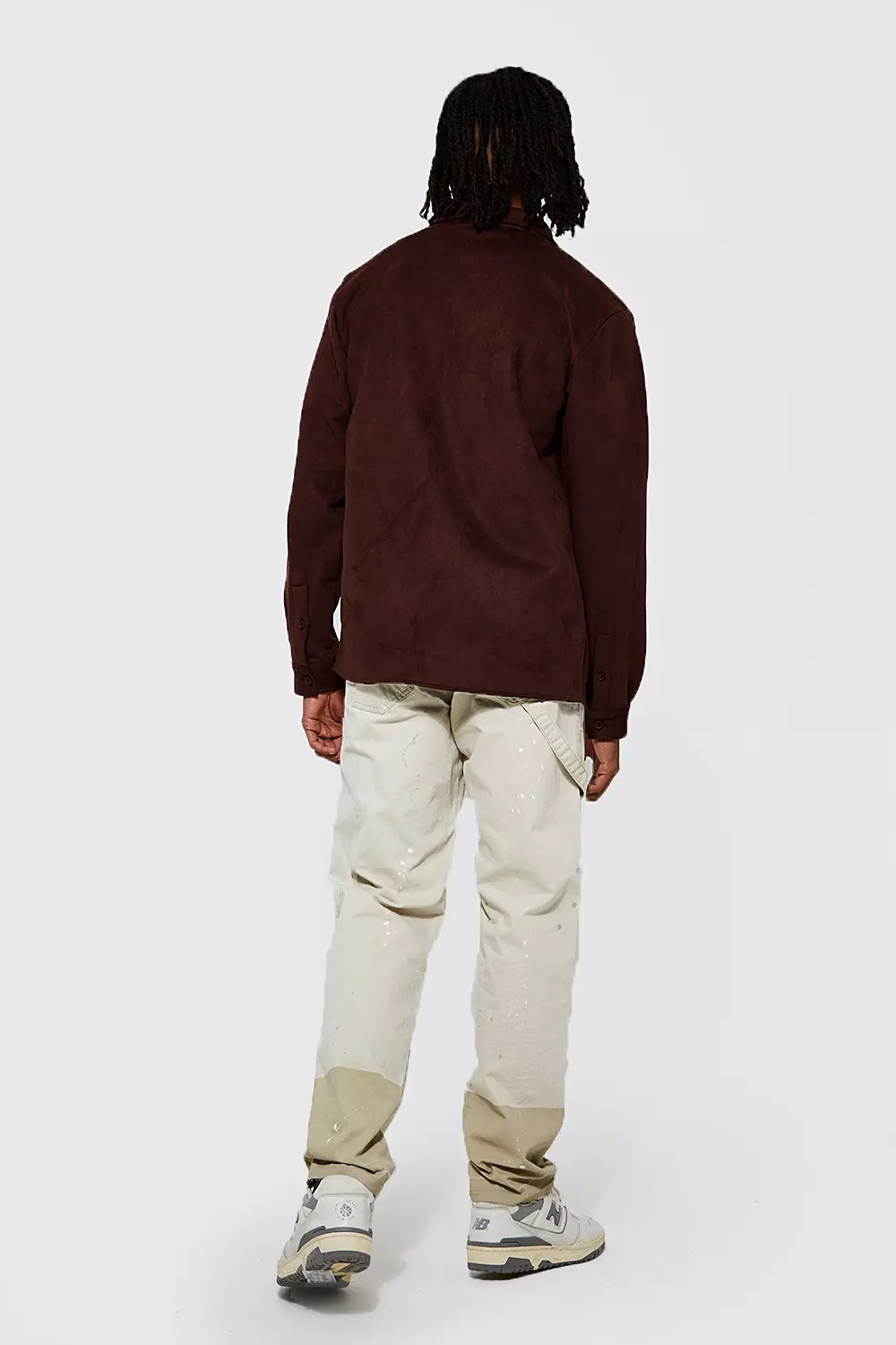 Chemise oversize en synthétique, Brown autre image