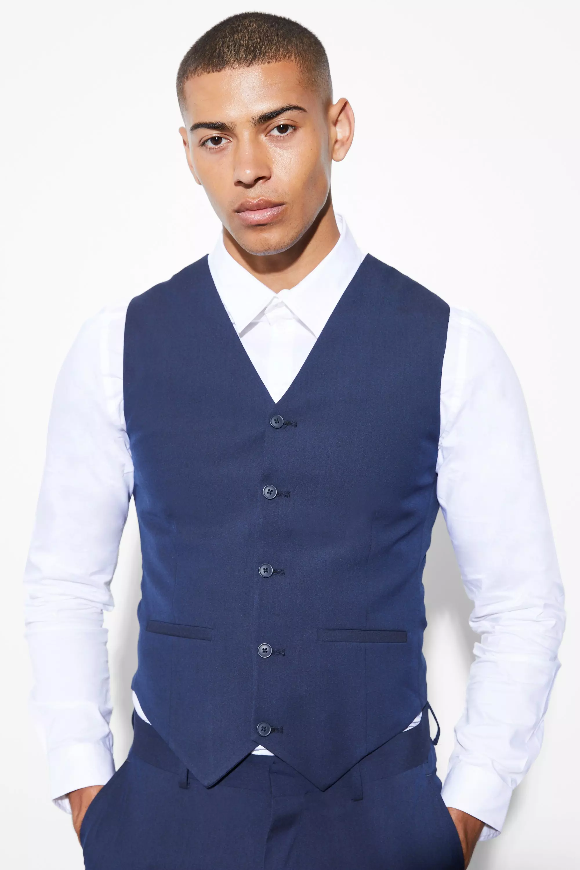 Super Skinny Vest Navy