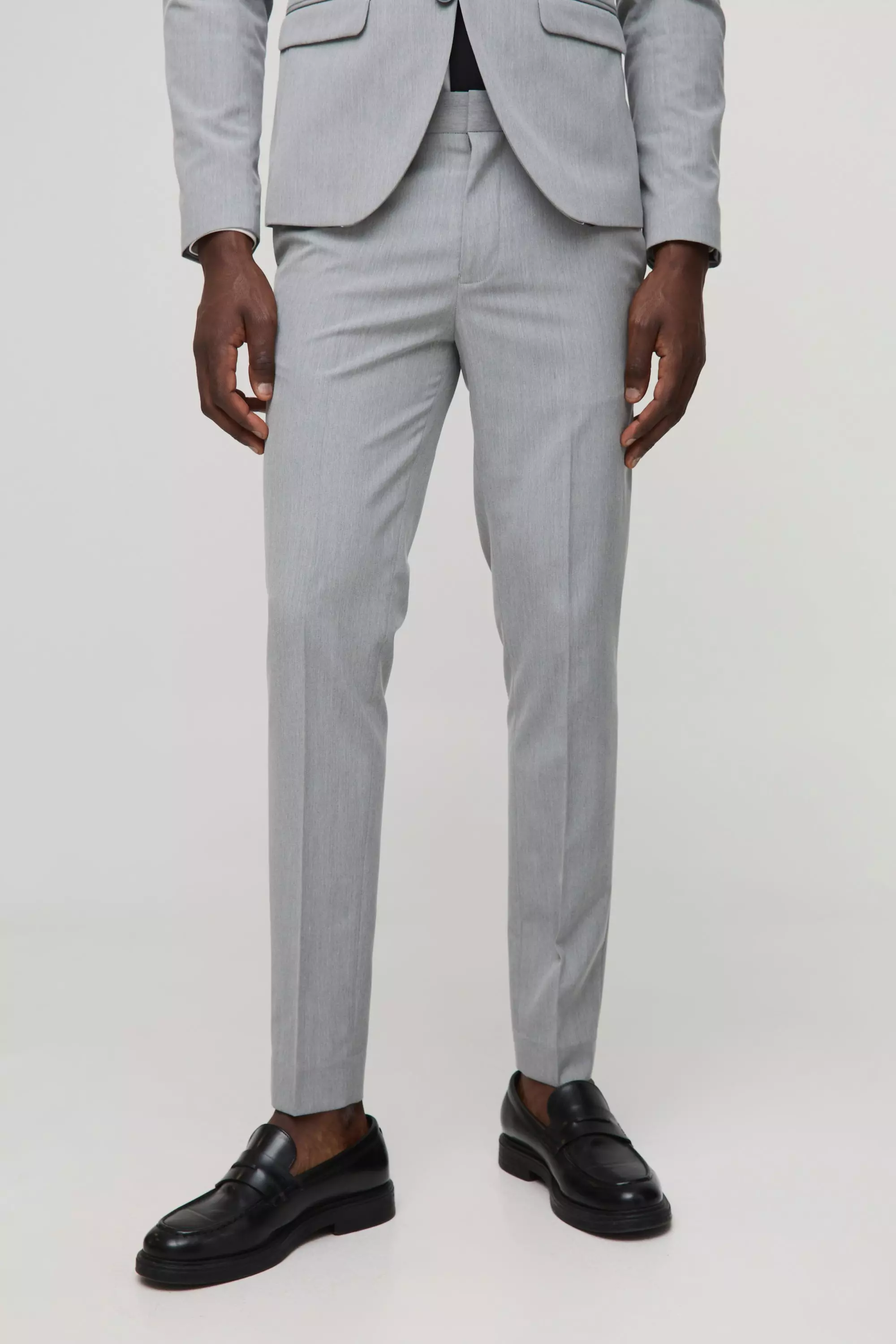 Pantaloni Completo Super Skinny Fit, Grey immagine alternativa