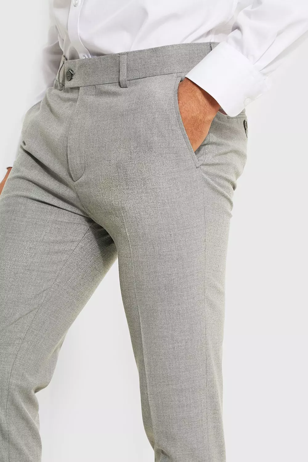 Grey Super Skinny Fit Pantalons alternatieve afbeelding