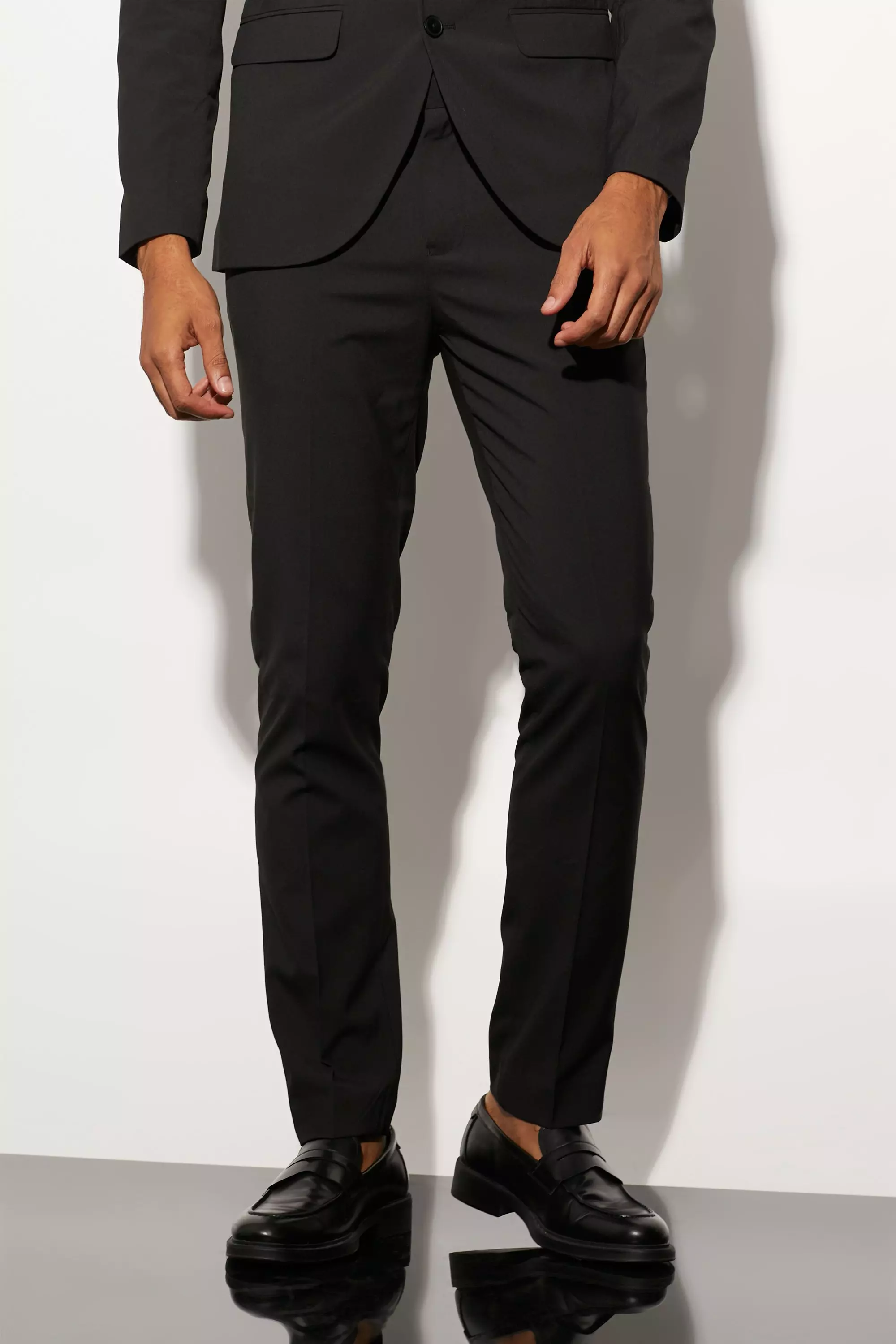 Black Skinny Waistcoat alternative image