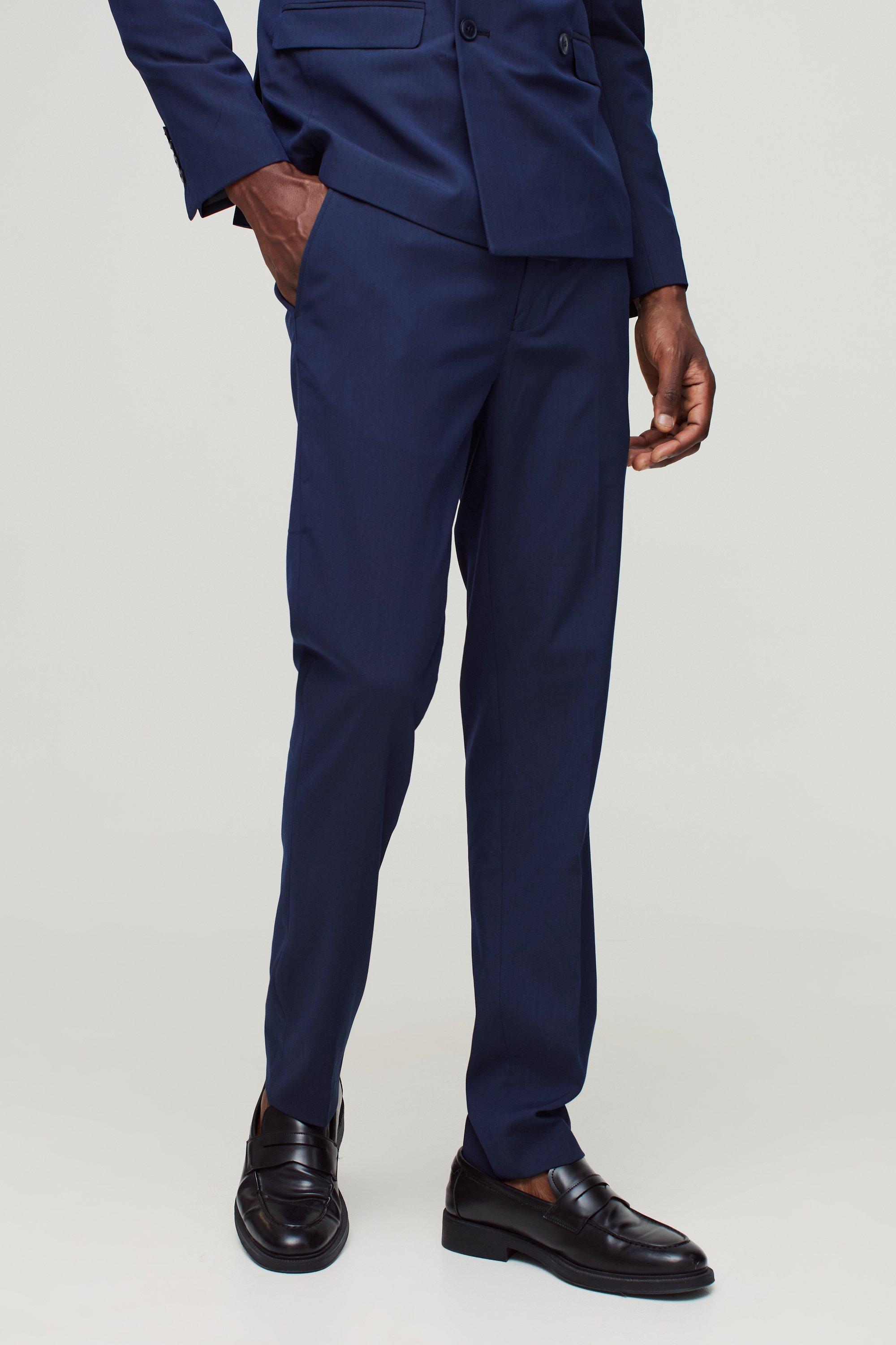 Navy Skinny Suit Trousers