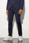 Navy Skinny Suit Trousers