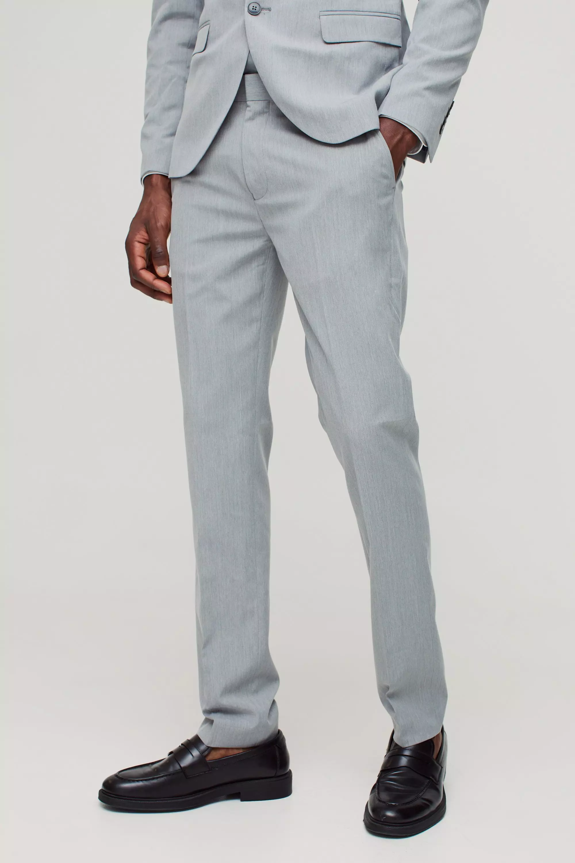 Skinny Dress Pants Grey