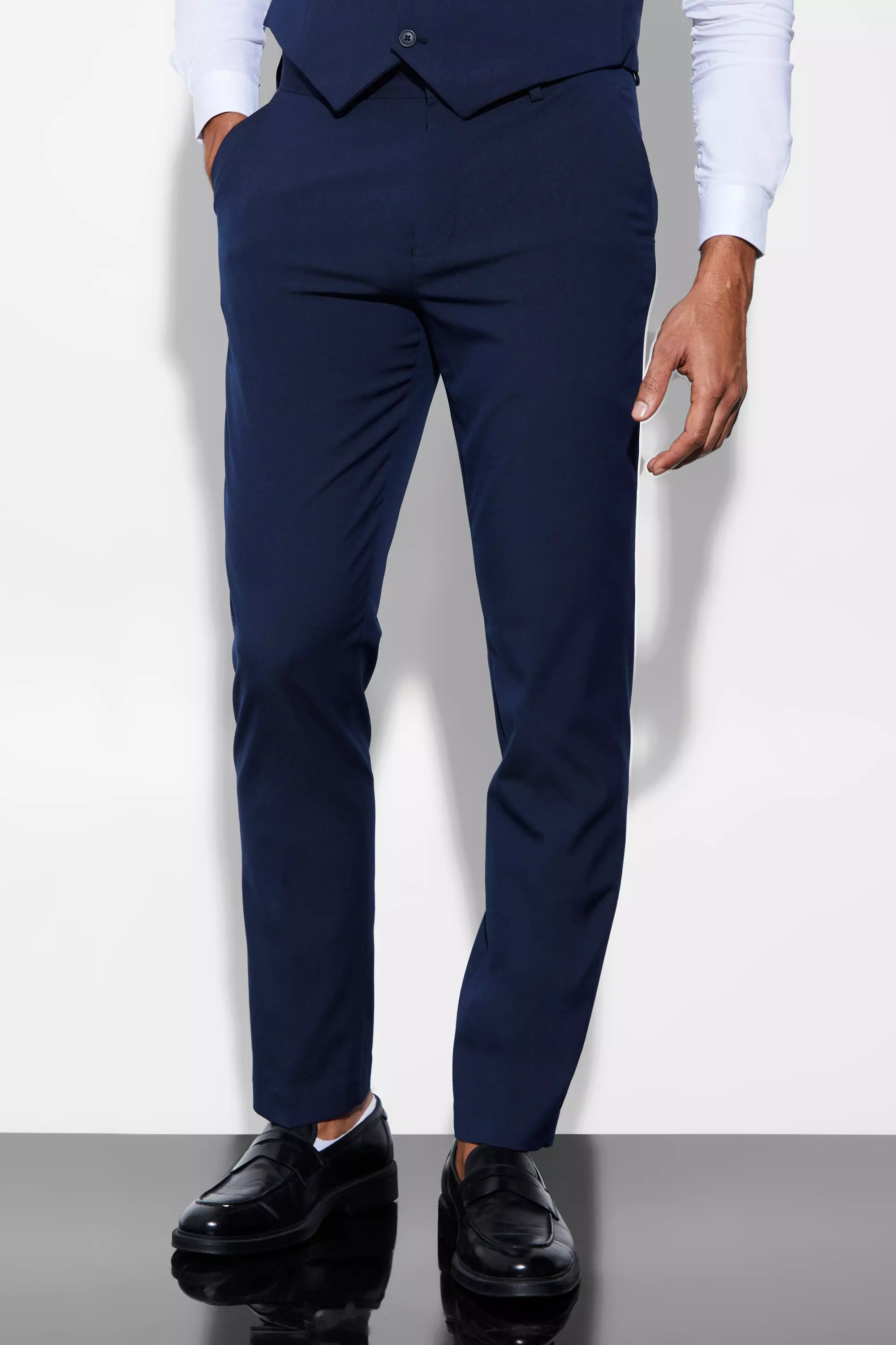 Pantalon de costume slim, Navy autre image