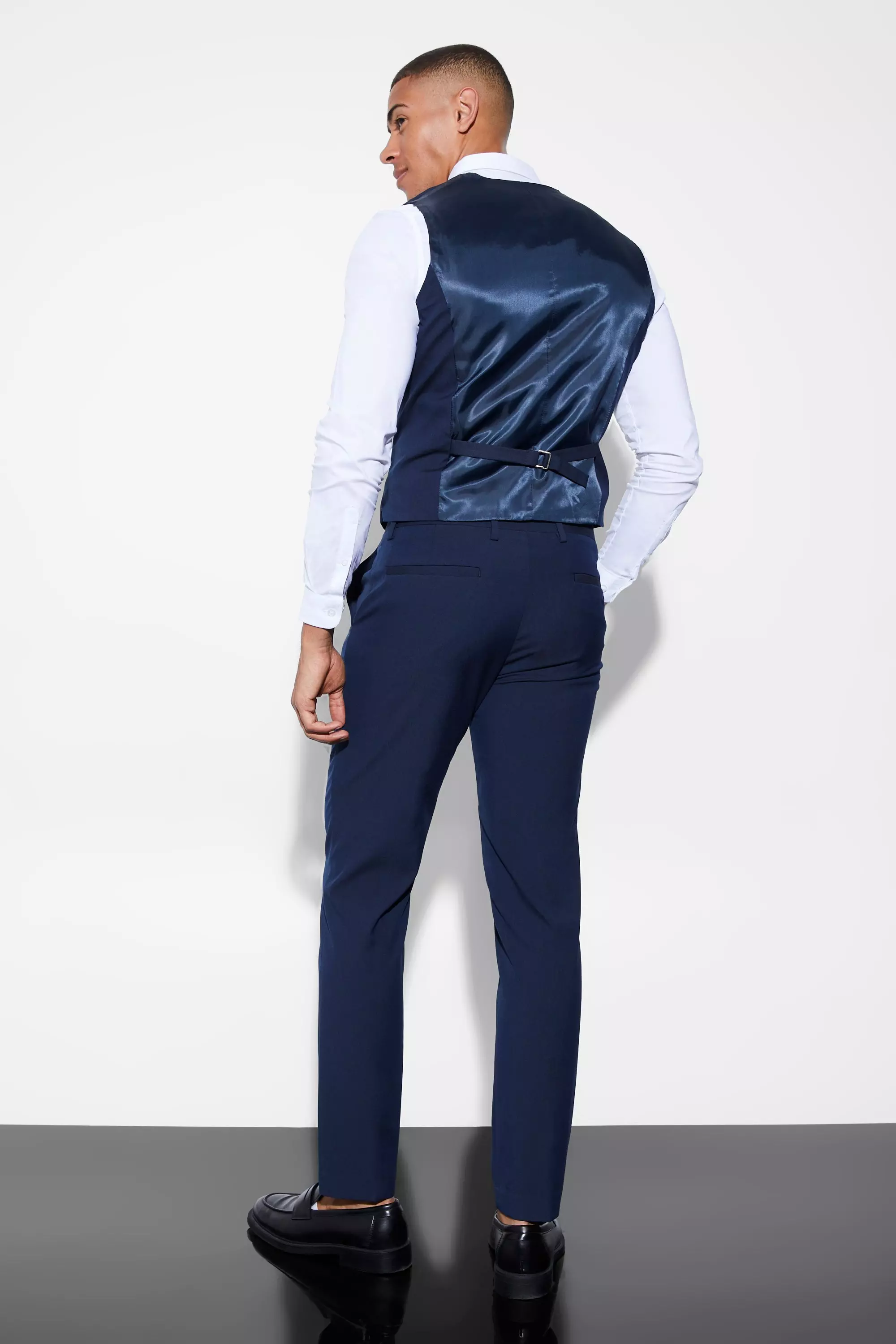 Pantalon de costume slim, Navy autre image
