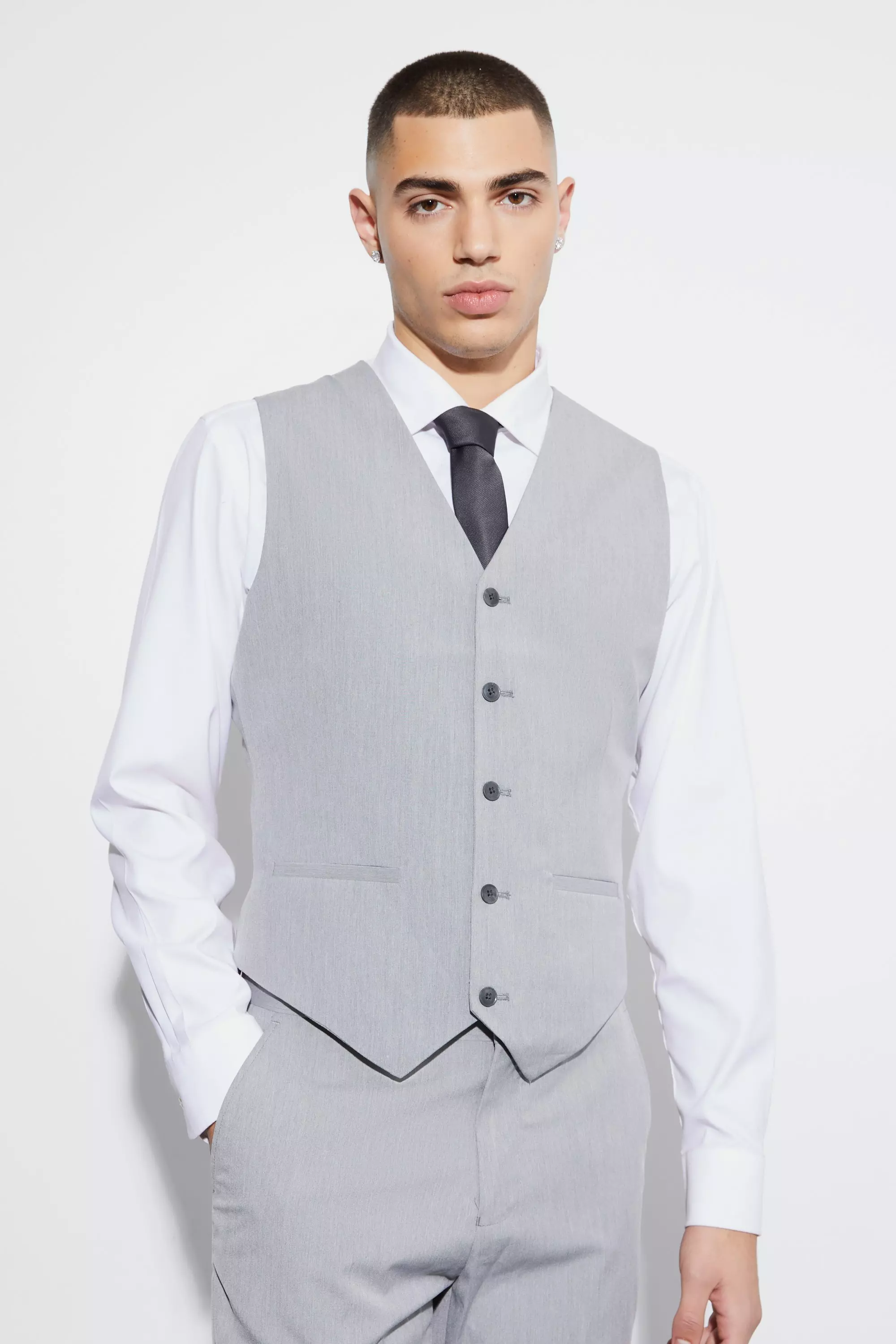 Slim Vest Grey