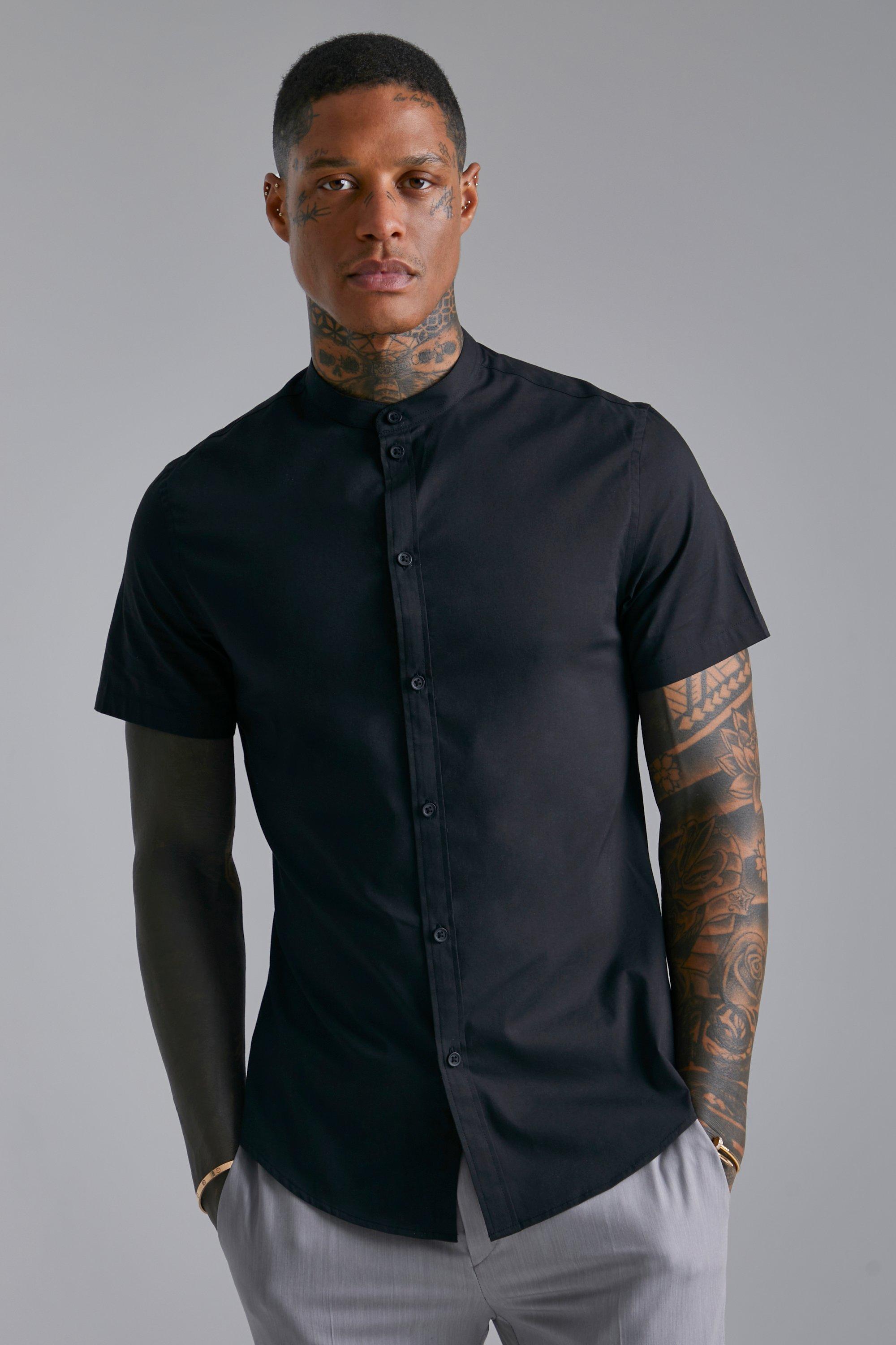 Black Shirts For Men, Black Dress & Button Down Shirts