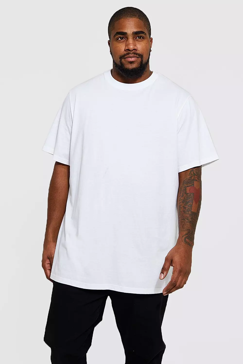 Plus T-Shirt aus REEL Baumwolle, White alternatives Bild