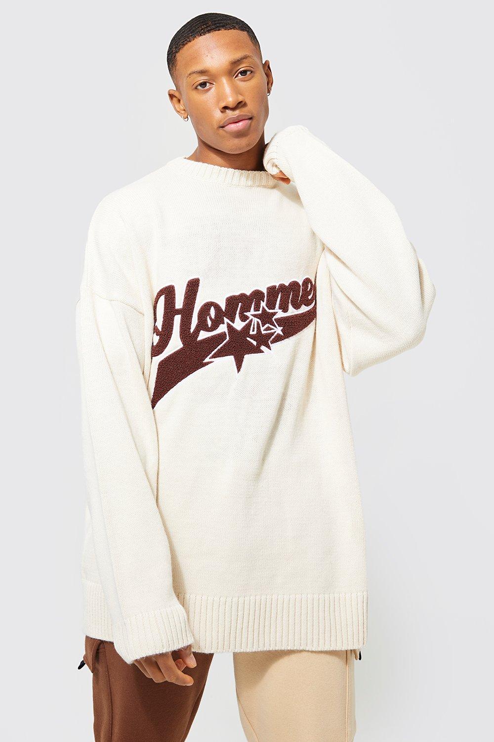 BoohooMAN Homme Vêtements Pulls & Gilets Pulls Sweatshirts Sweat oversize style color block effet mouton Homme 