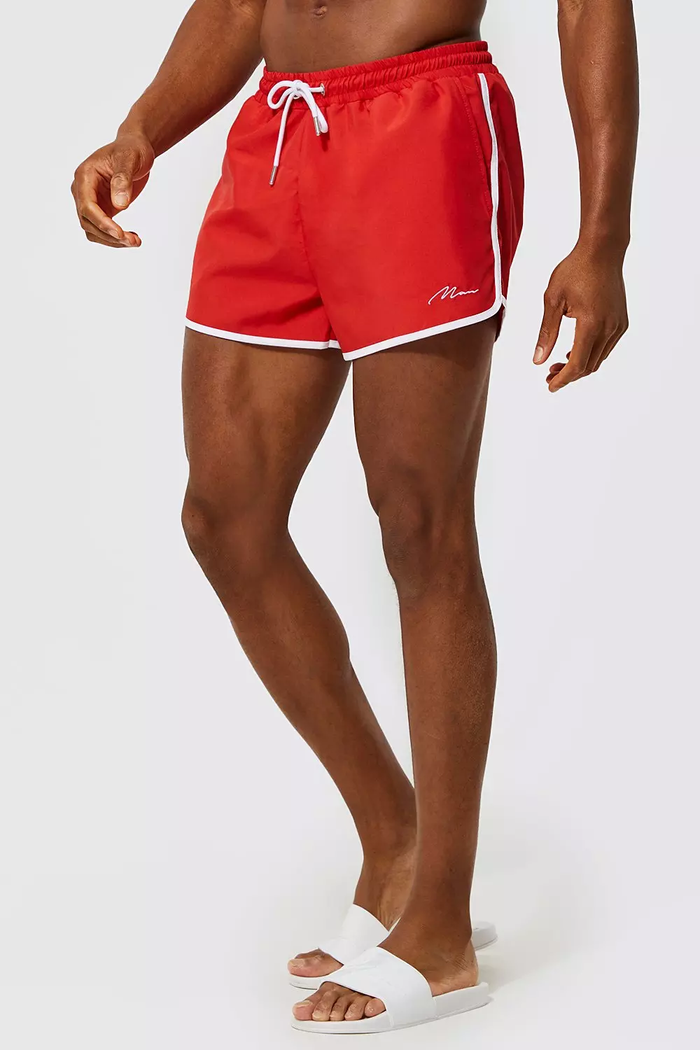 Red Man Signature Runner Swim Trunks