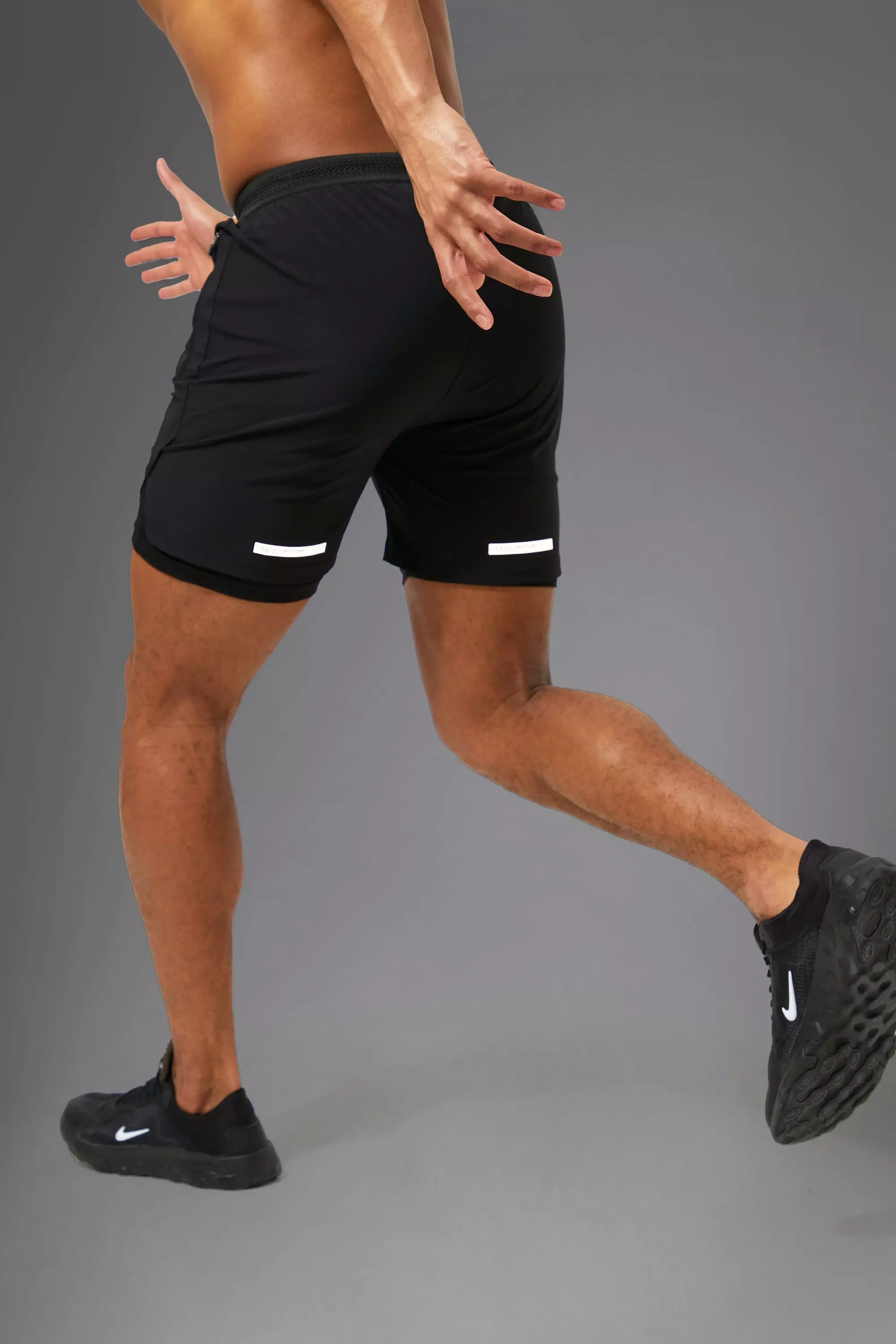 Black Man Active 2-In-1 Performance Shorts alternatieve afbeelding