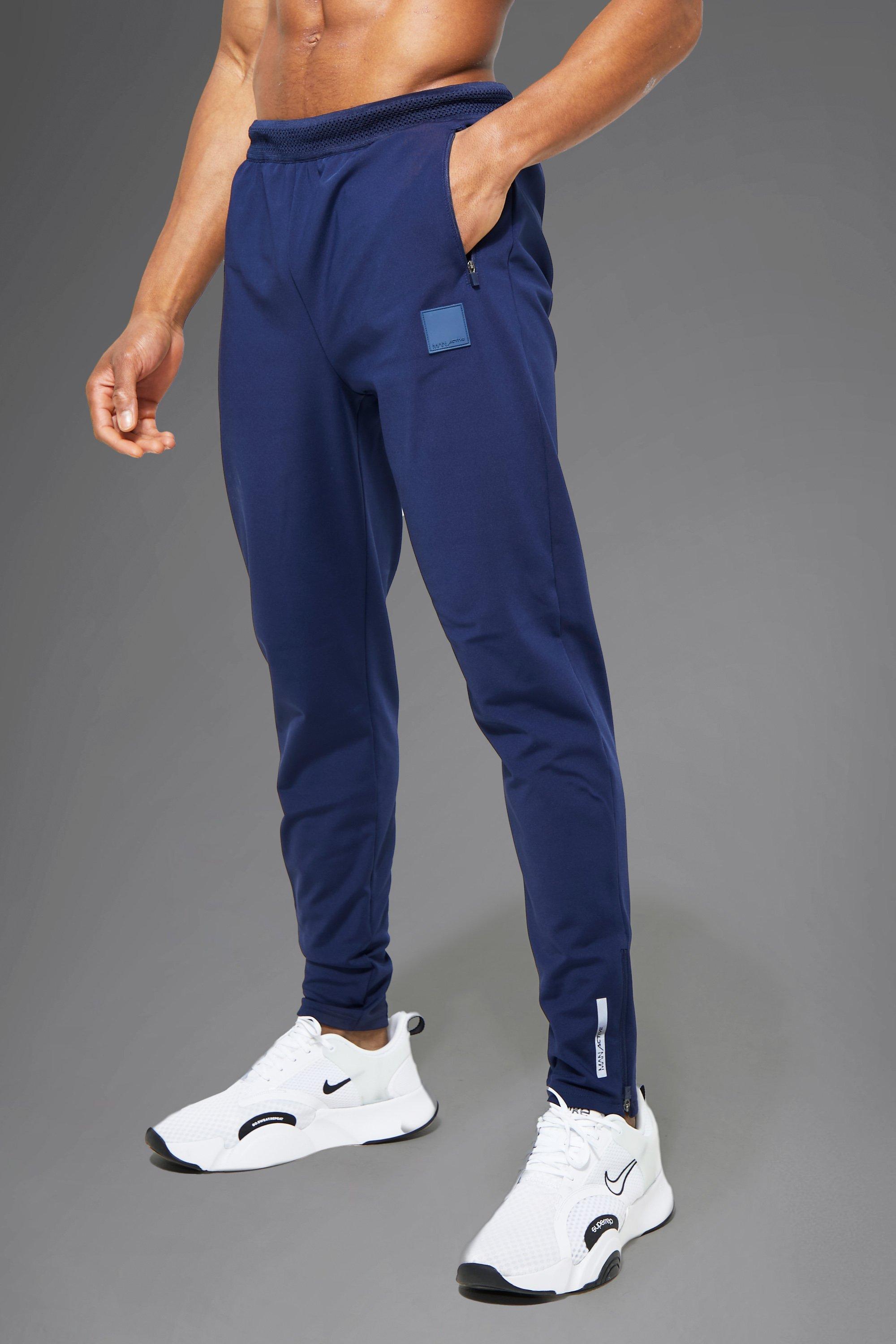 boohooman navy joggers