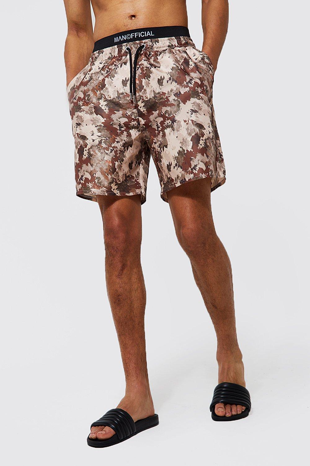 Camouflage swim hot sale shorts