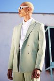 Sage Double  Breasted Slim Pipe Suit Jacket