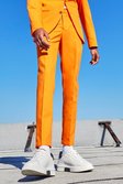 Orange Super Skinny Chain Suit Pants