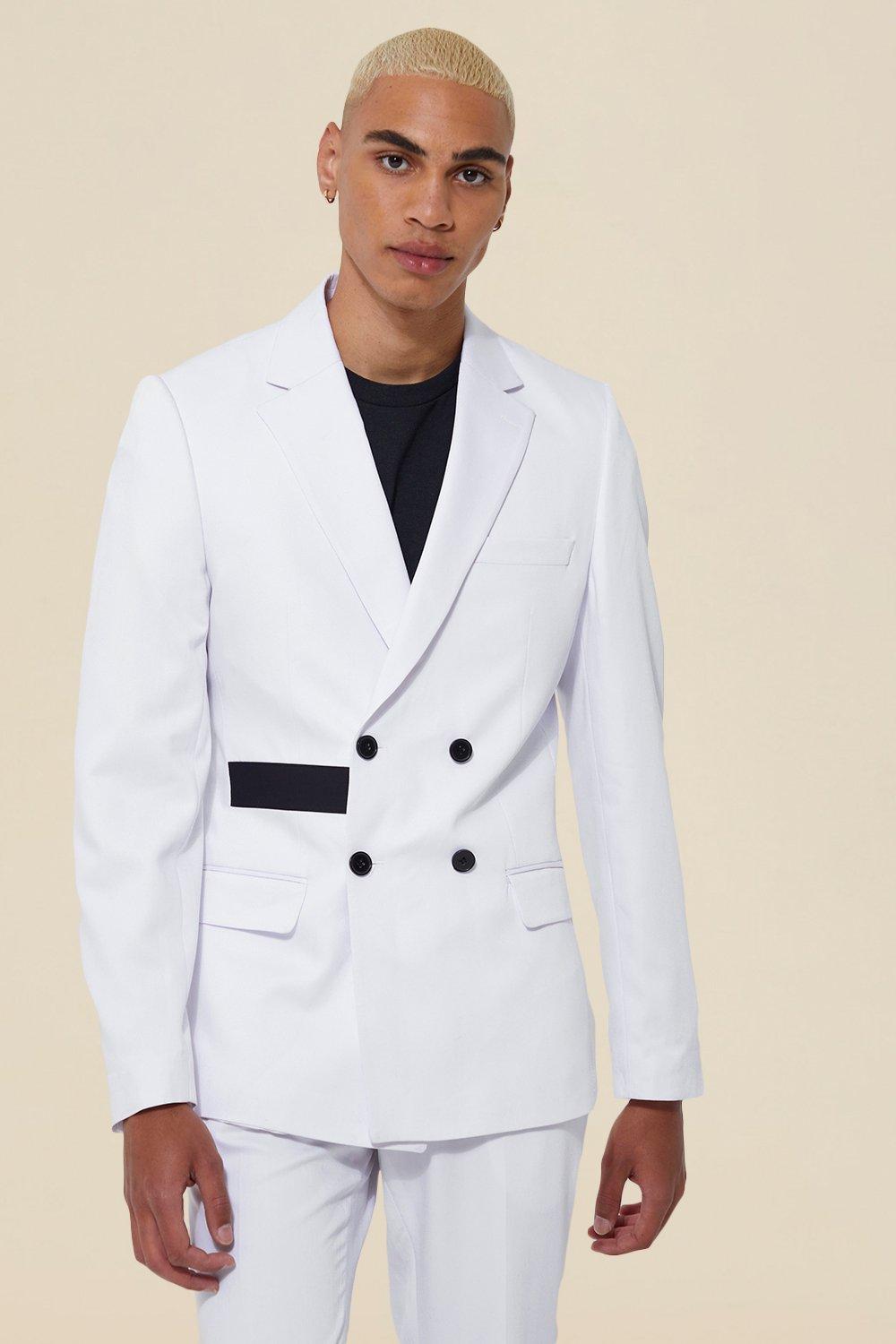 Relaxed Single Breasted Belted Suit Jacket