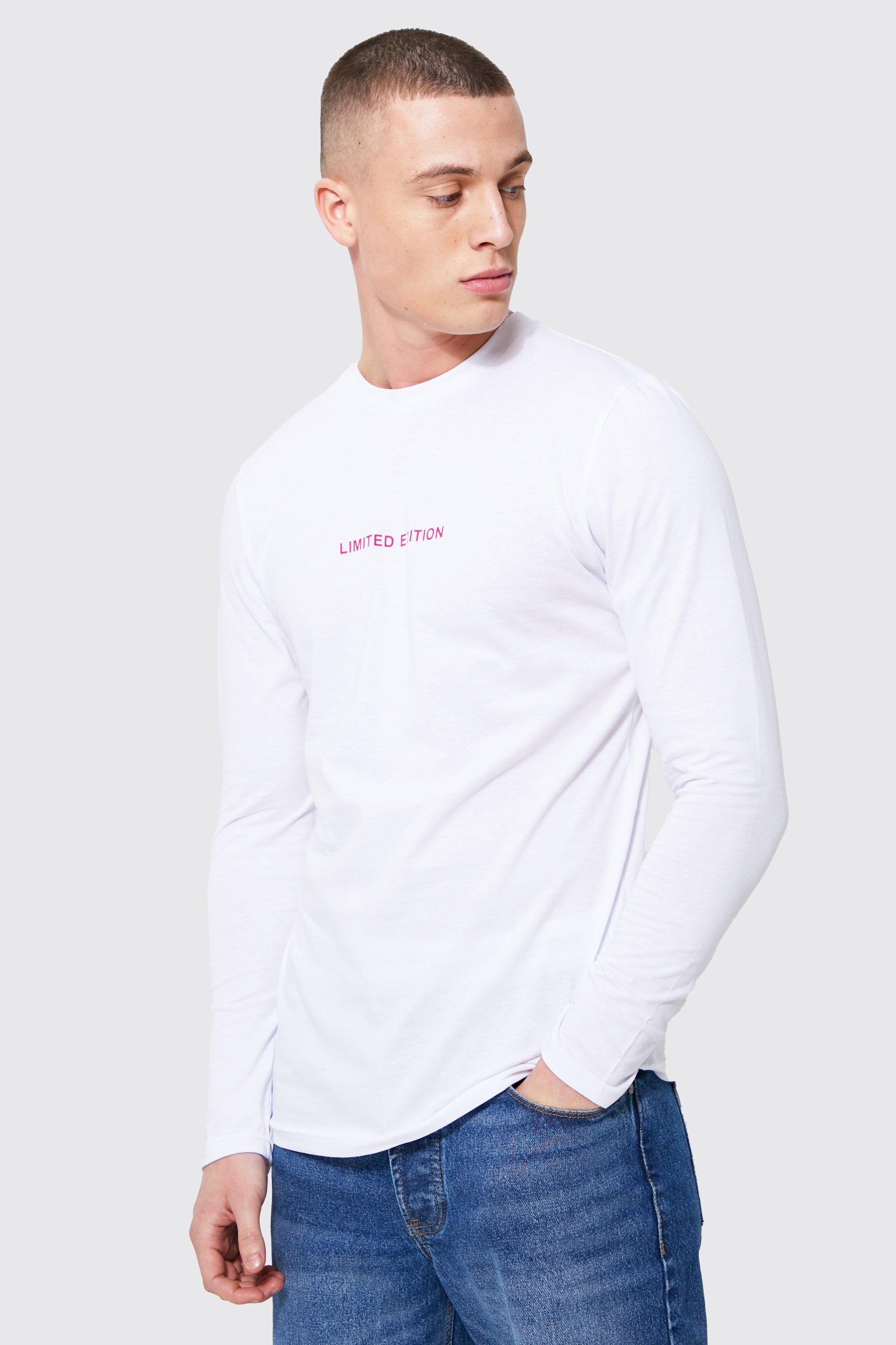 Limited Edition Long Sleeve T-shirt | boohooMAN UK