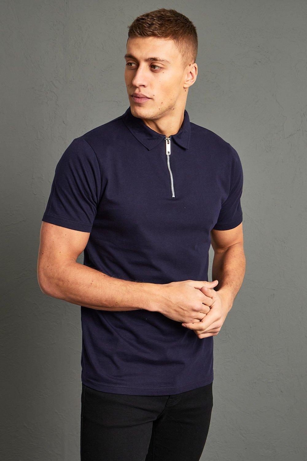 boohooMAN Men's Short Sleeve Slim Shirt